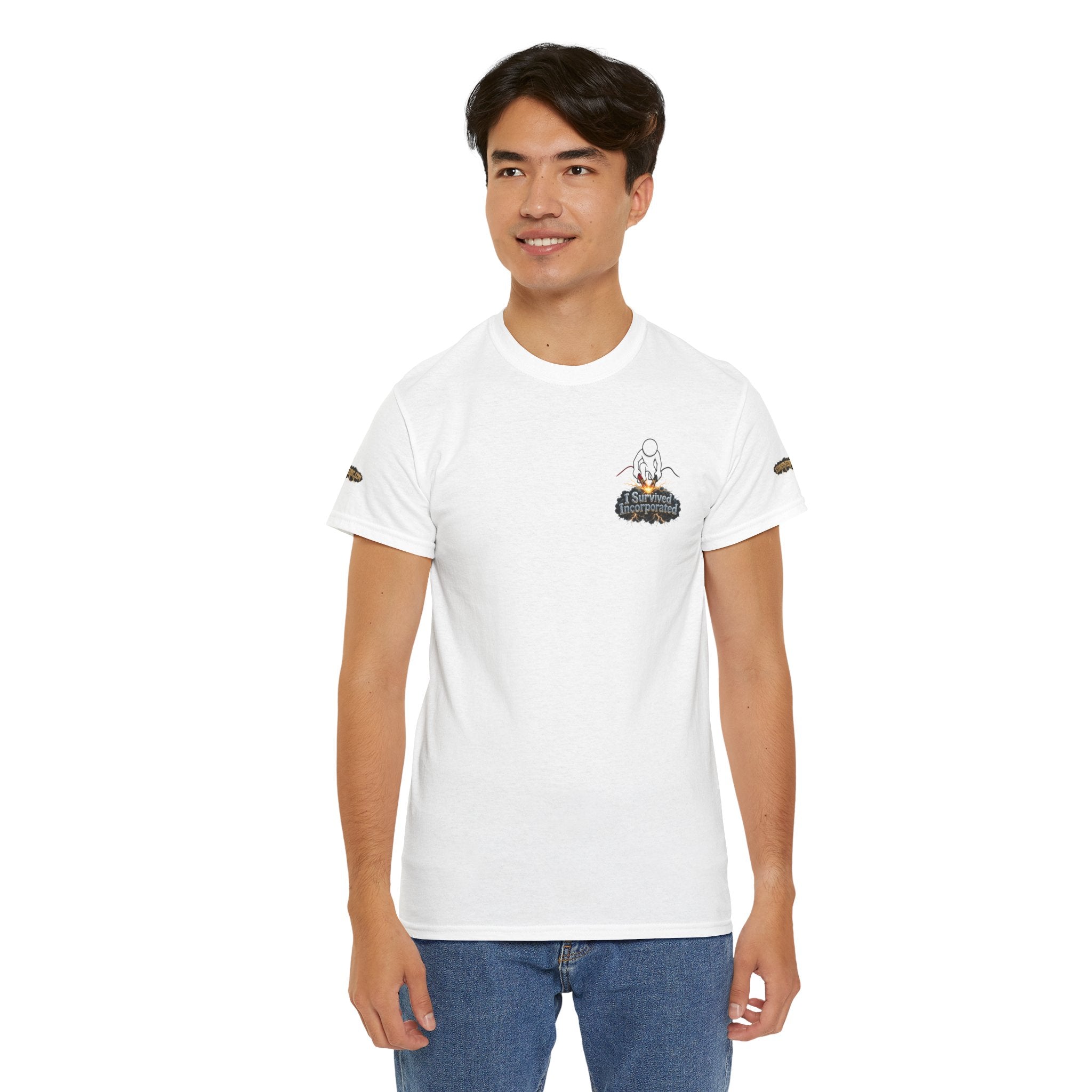 I Survived 2020 — "Please Stand By" Test Pattern Tee Special Edition Summer Premier Unisex Heavy Cotton Tee