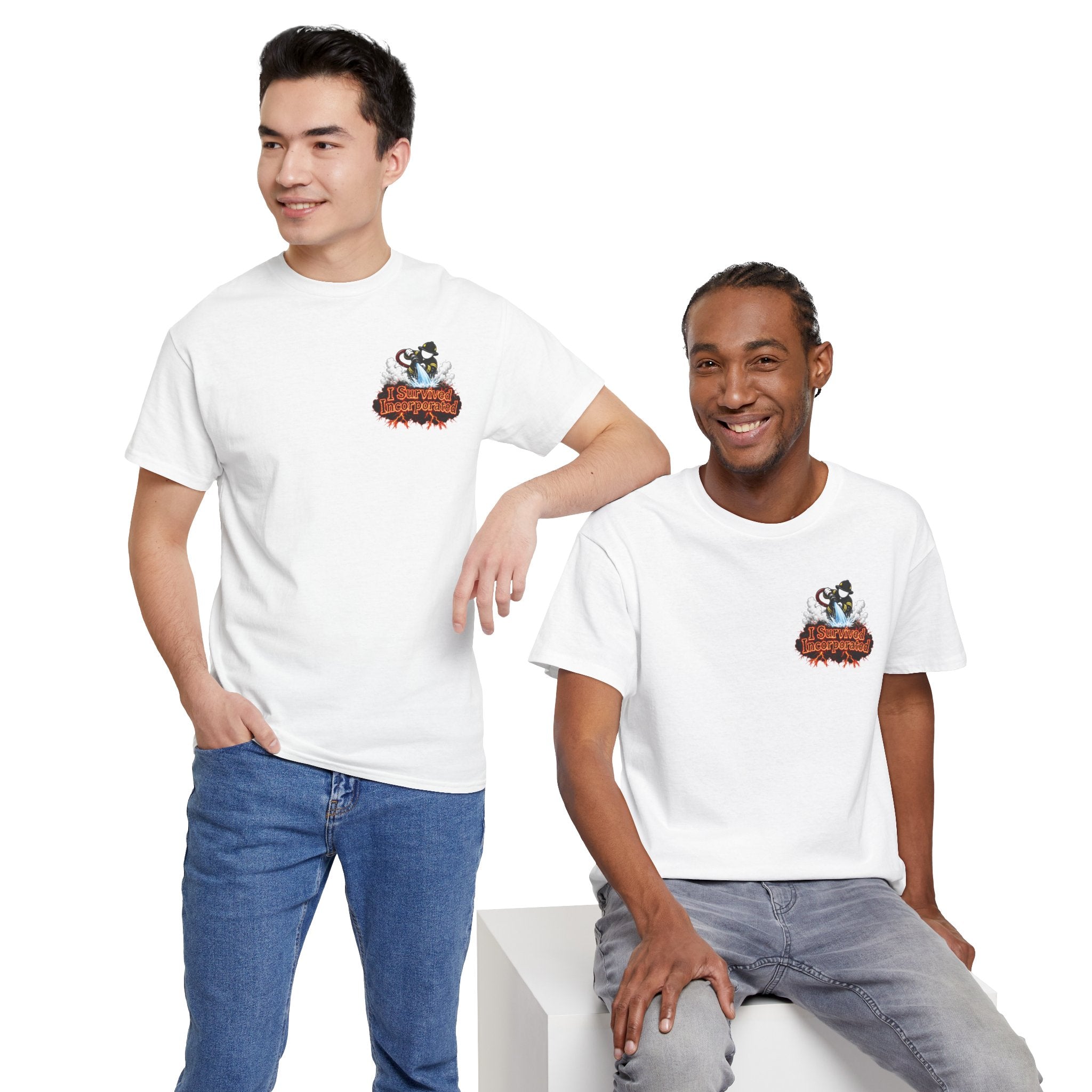 I Survived 2020 — "Please Stand By" Test Pattern Tee Wildfire Signal Edition Summer Premiere Unisex Heavy Cotton Tee