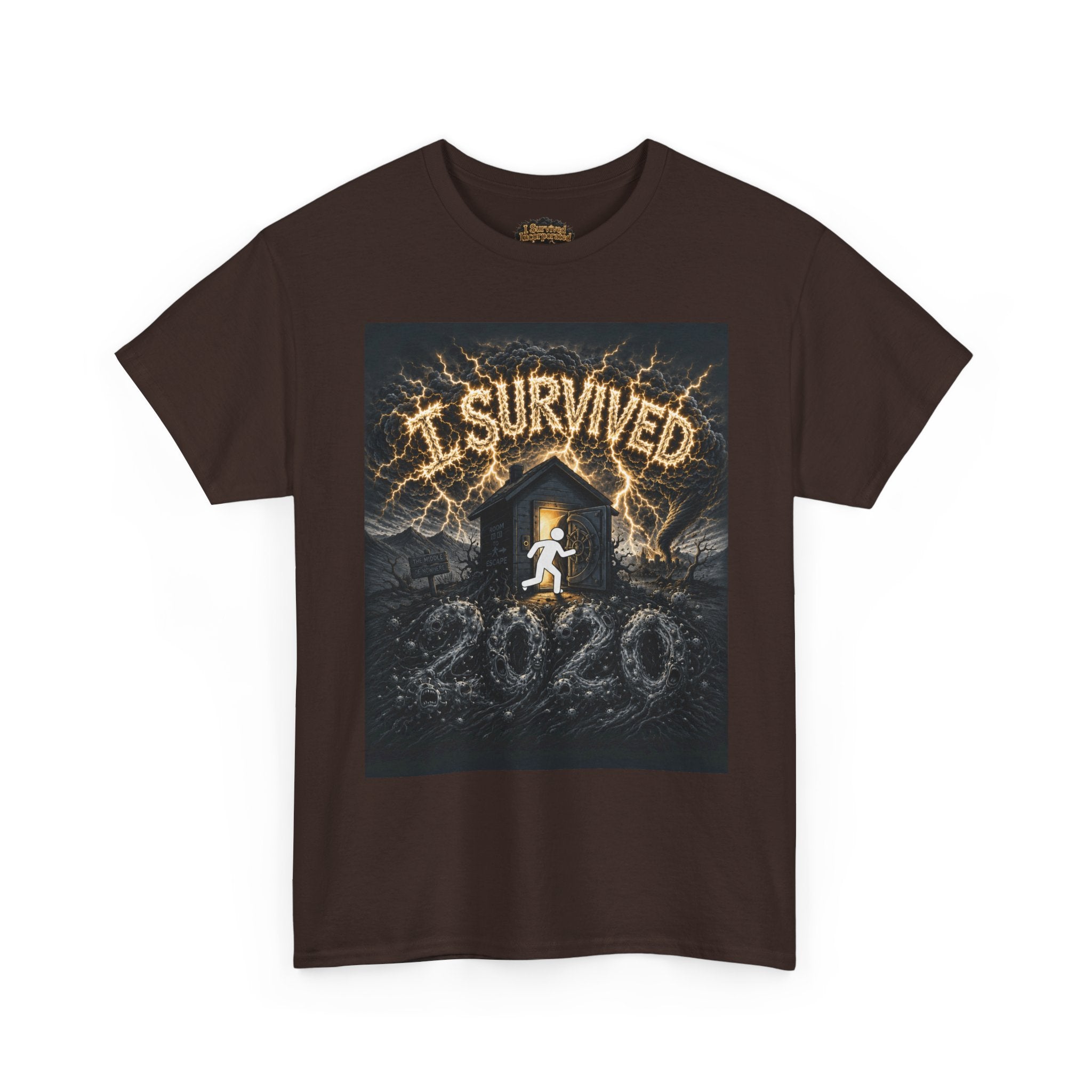 I Survived 2020 — Original Design Teaser Tee | Season 1 Premiere Drop Unisex Heavy Cotton Tee