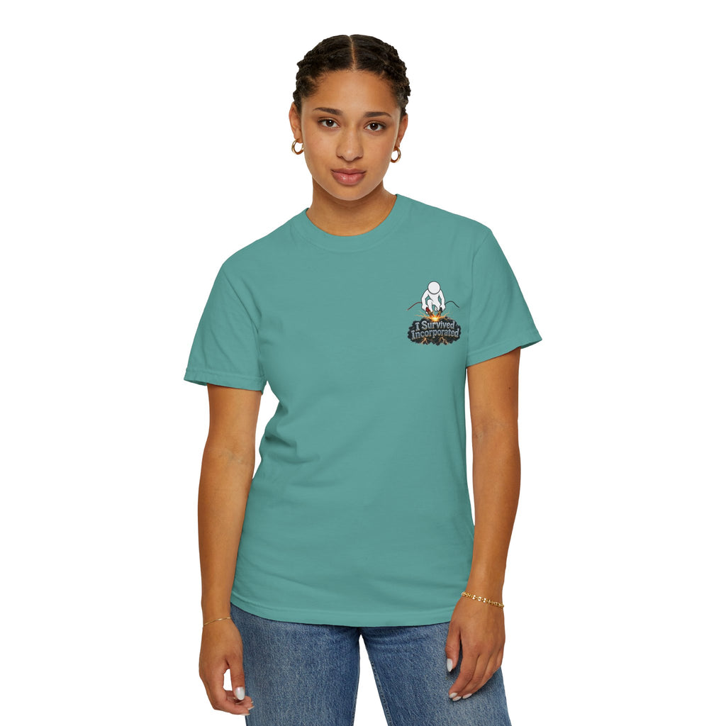 I Survived 2020 — "Please Stand By" Test Pattern Tee Summer Premier Unisex Garment-Dyed T-shirt