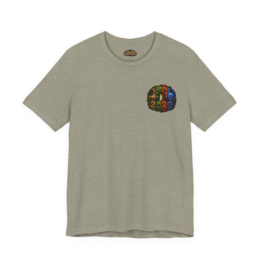 I Survived 2020 — "No Signal" Test Pattern Tee Alien Broadcast Finale Summer Premiere Unisex Jersey Short Sleeve Tee