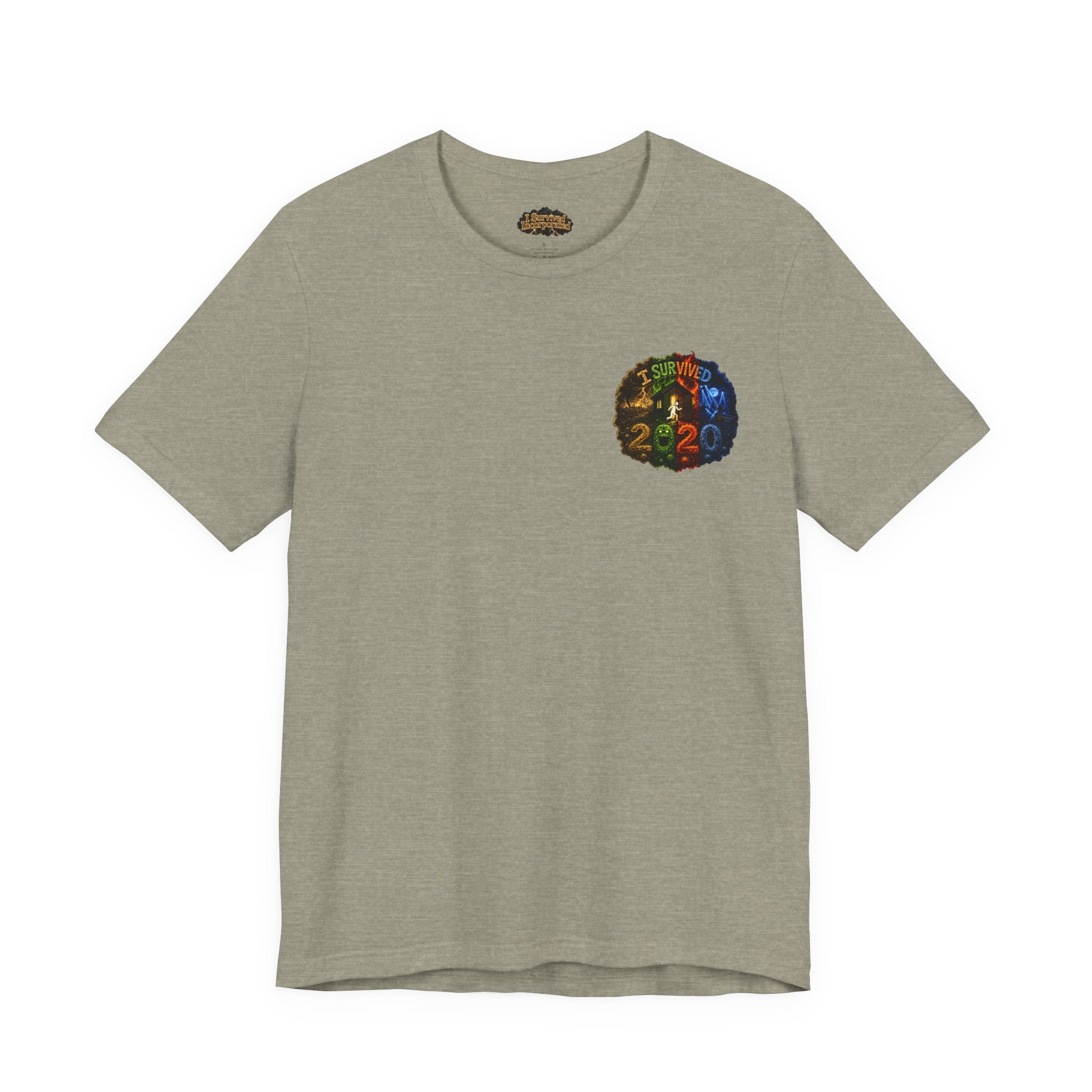 I Survived 2020 — "No Signal" Test Pattern Tee Alien Broadcast Finale Summer Premiere Unisex Jersey Short Sleeve Tee