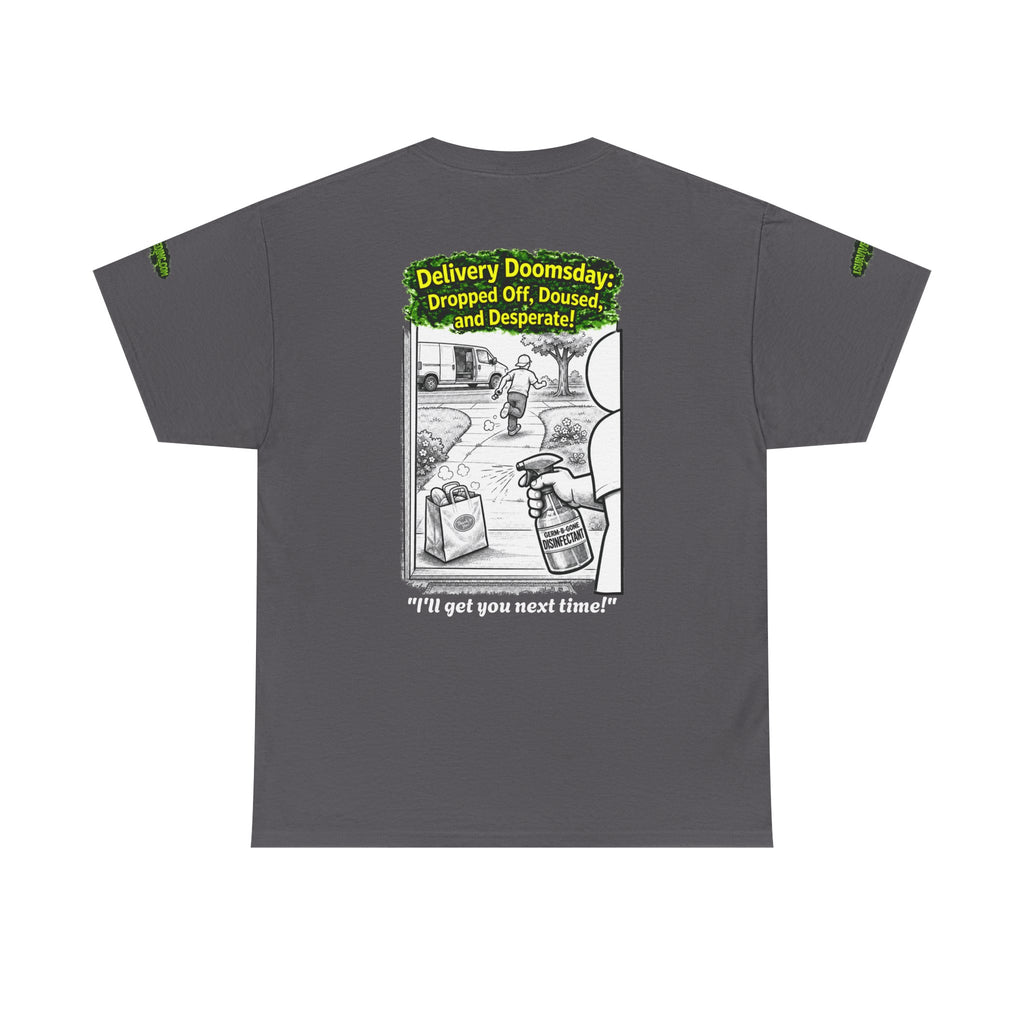 Sobreviví al 2020 — T1:E5 "El día del juicio final de las entregas" | Camiseta unisex de algodón pesado (Edición Pandemia) (EDICIÓN ESPECIAL)