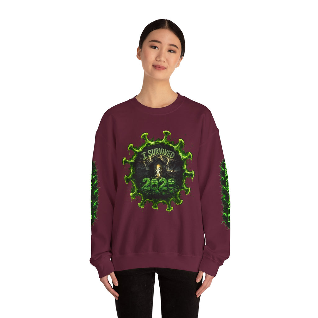 I Survived 2020 — Director's Cut S1:E3 "The Jab!" | Pandemic Edition Unisex Heavy Blend™ Crewneck Sweatshirt