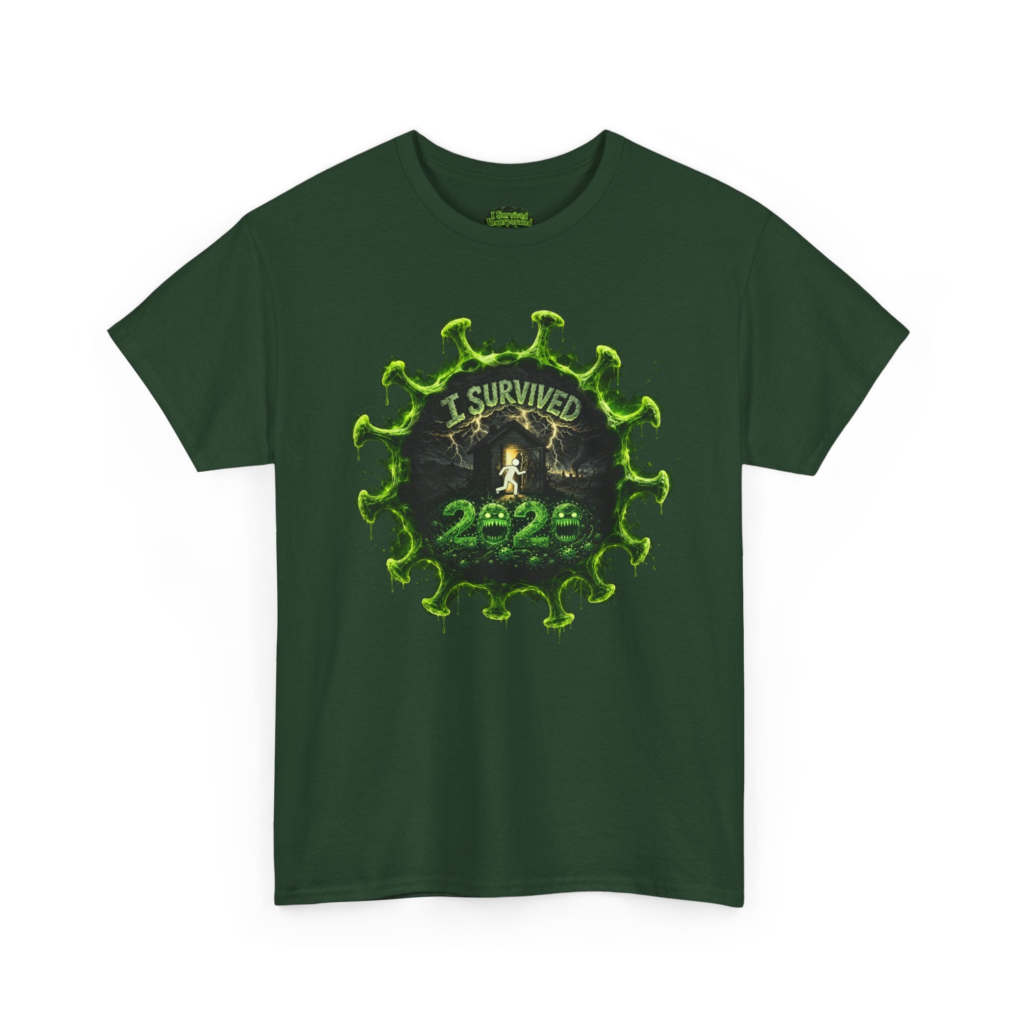 I Survived 2020 — Director's Cut S1:E1 "COVID-19: The Coronavirus" | Pandemic Edition Unisex Heavy Cotton Tee