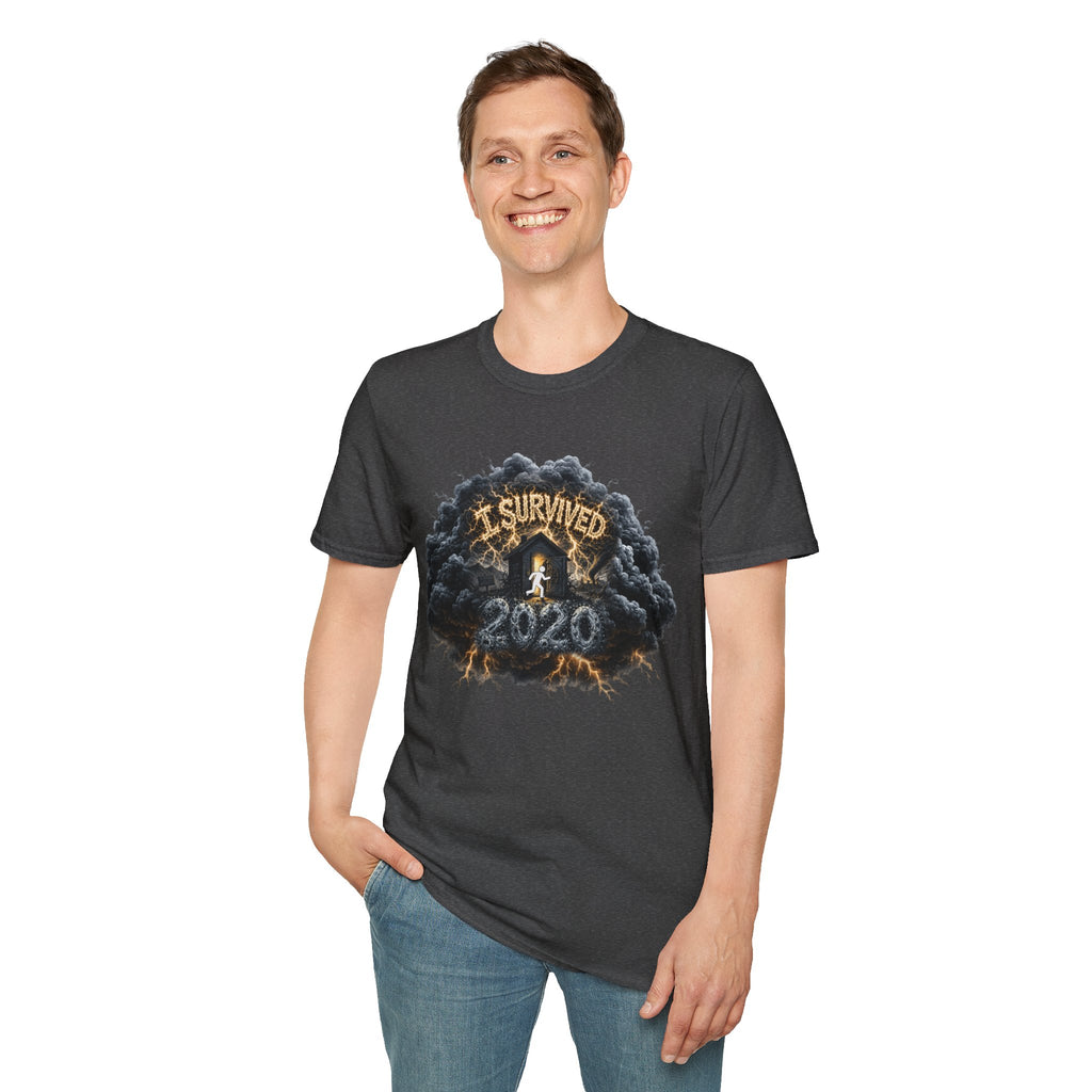 I Survived 2020 — Director's Cut Original Design Teaser Tee | Season 1 Premiere Drop Unisex Softstyle T-Shirt