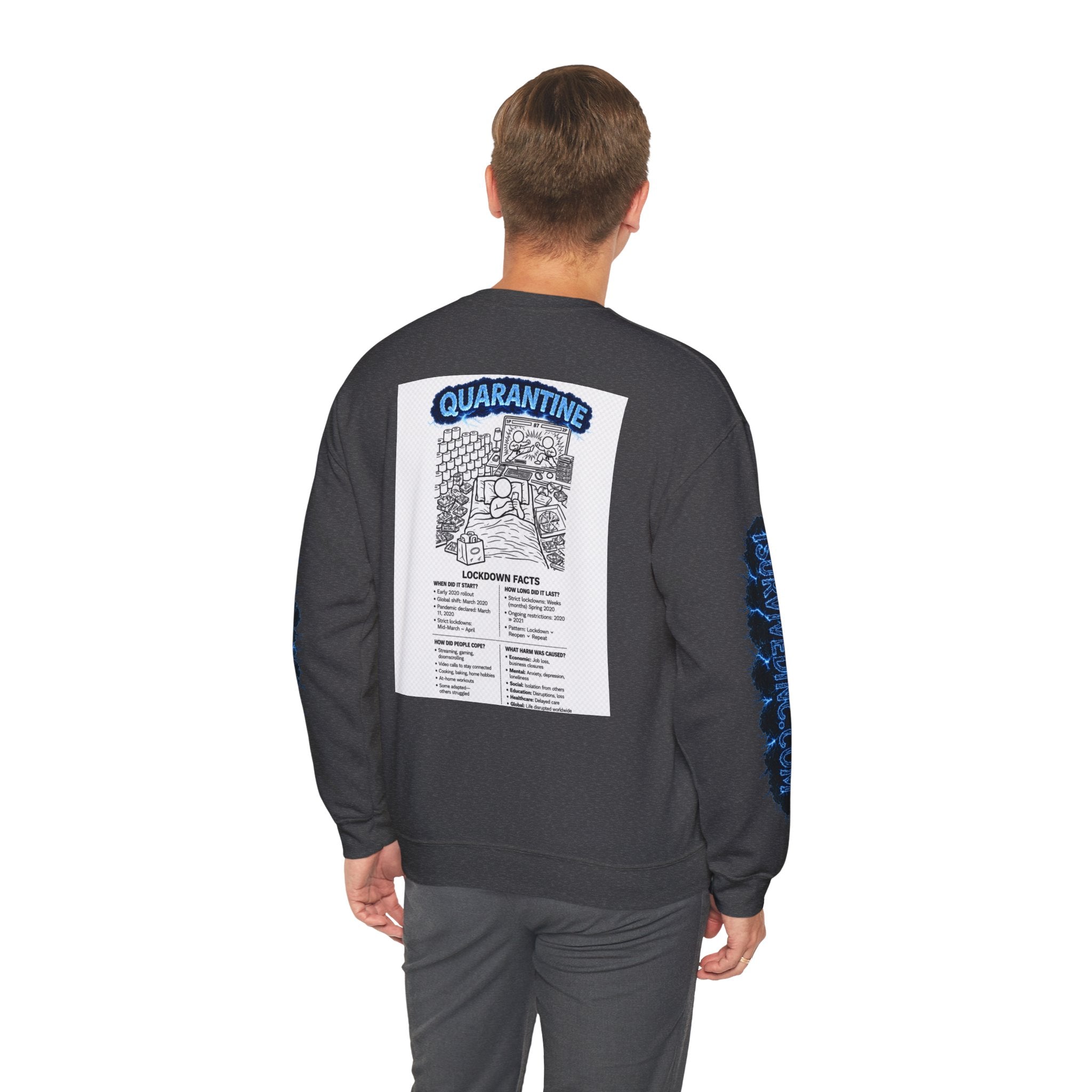 I Survived 2020 — S3:E1 "Quarantine" | Lockdown Edition Documentary Unisex Heavy Blend™ Crewneck Sweatshirt