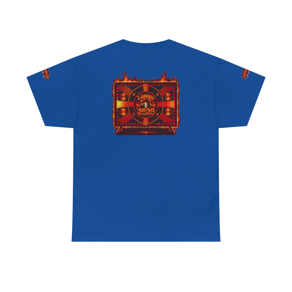 I Survived 2020 — "Please Stand By" Test Pattern Tee Wildfire Signal Special Edition Summer Premiere Unisex Heavy Cotton Tee