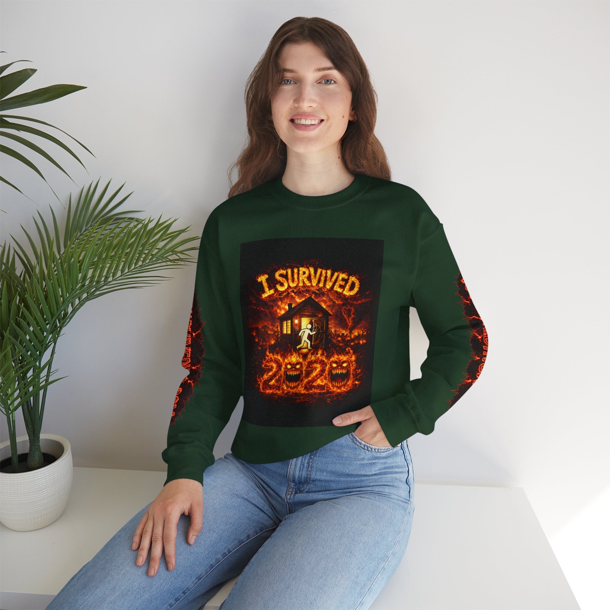 I Survived 2020 — WILDFIRES S2:E1: "Berry Creek" Memorial Unisex Heavy Blend™ Crewneck Sweatshirt
