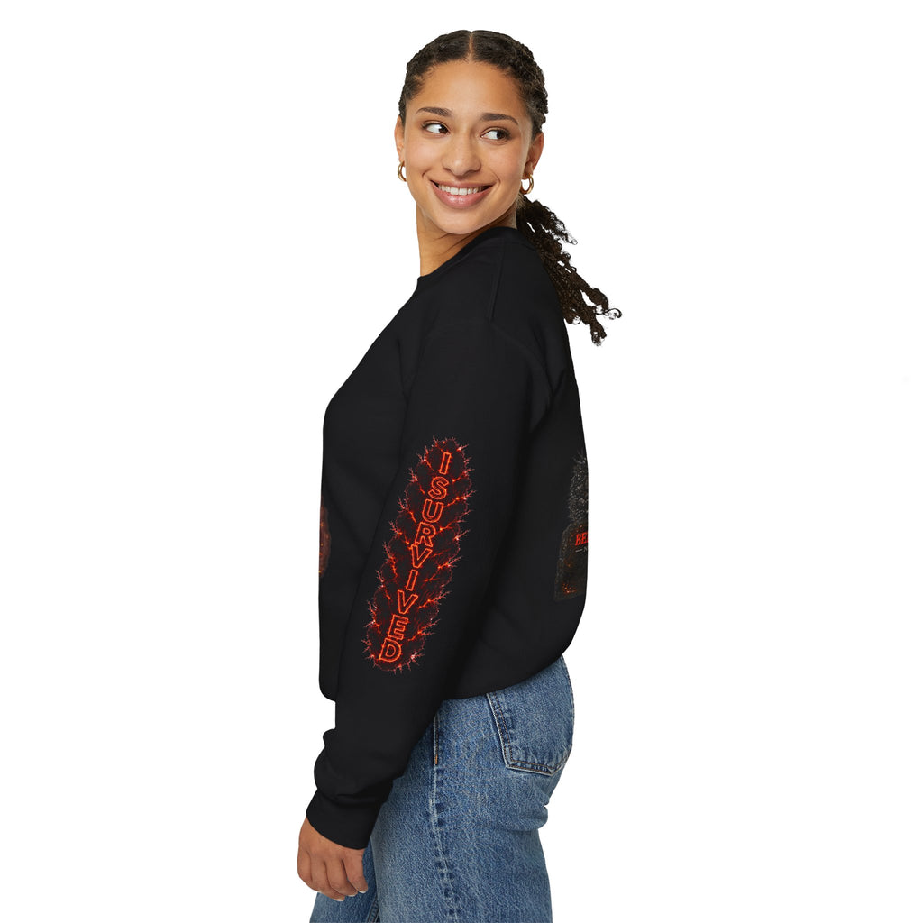 I Survived 2020 — Director's Cut S2:E1 "Berry Creek" | Wildfire Edition Memorial Unisex Heavy Blend™ Crewneck Sweatshirt