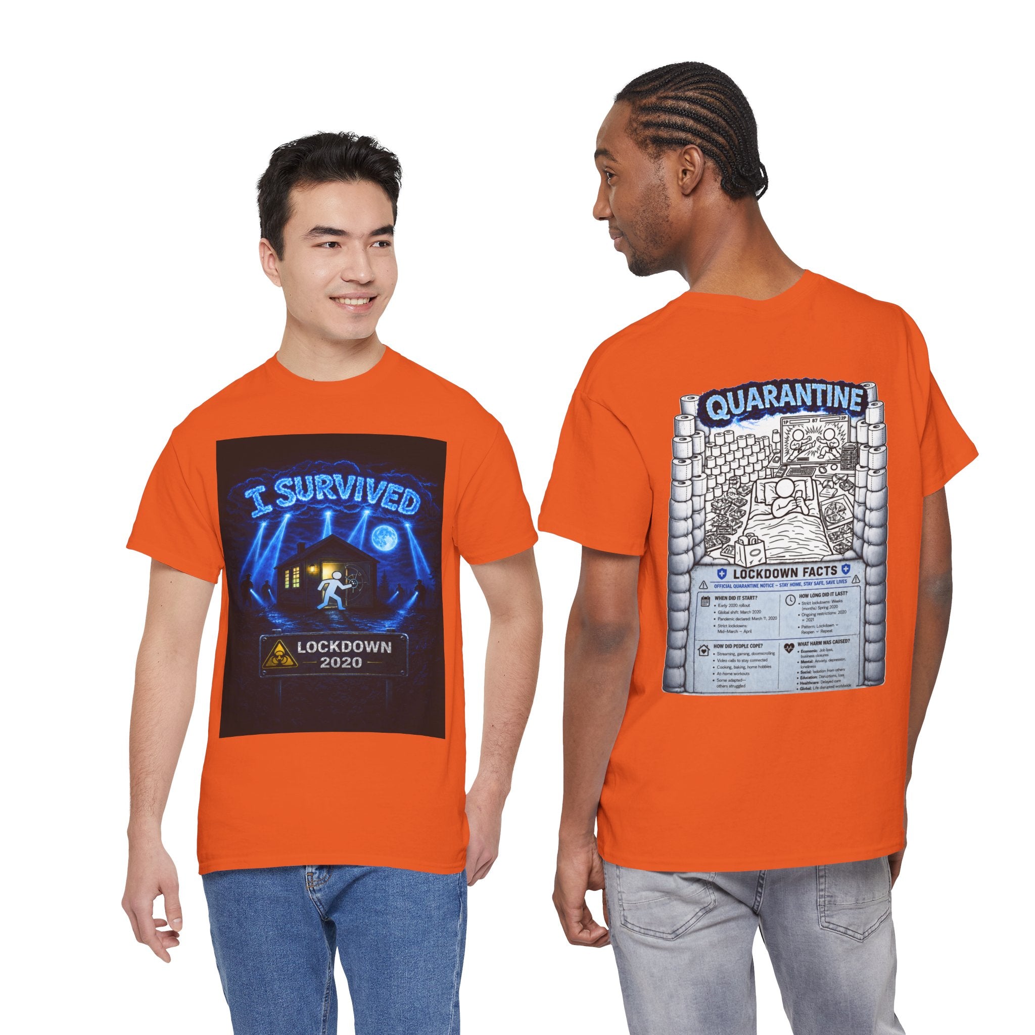 I Survived 2020 — LOCKDOWN S3:E1: "Quarantine" Unisex Heavy Cotton Tee