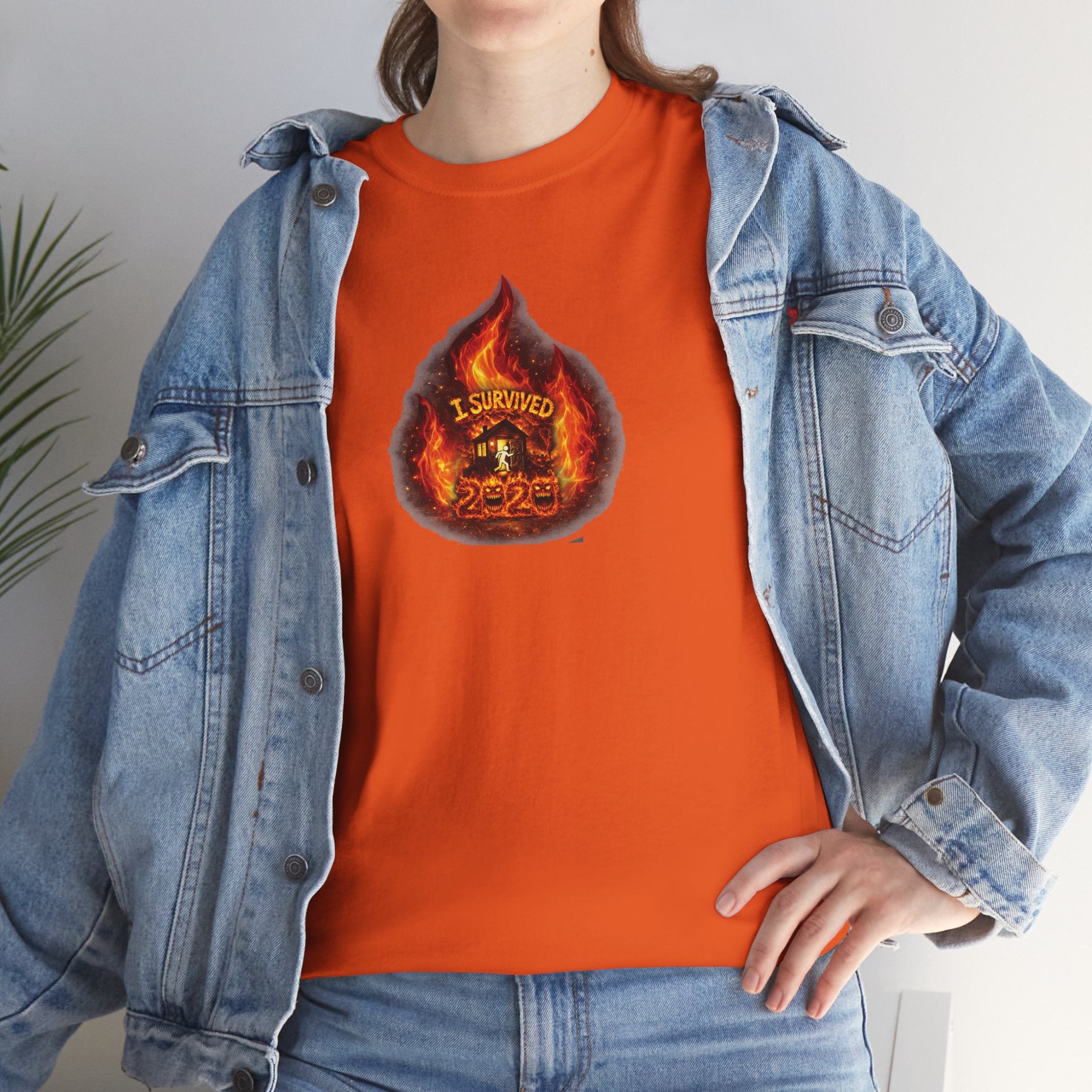 I Survived 2020 — WILDFIRES S2:E3: Director's Cut "The California Wildfires" Memorial Unisex Heavy Cotton Tee