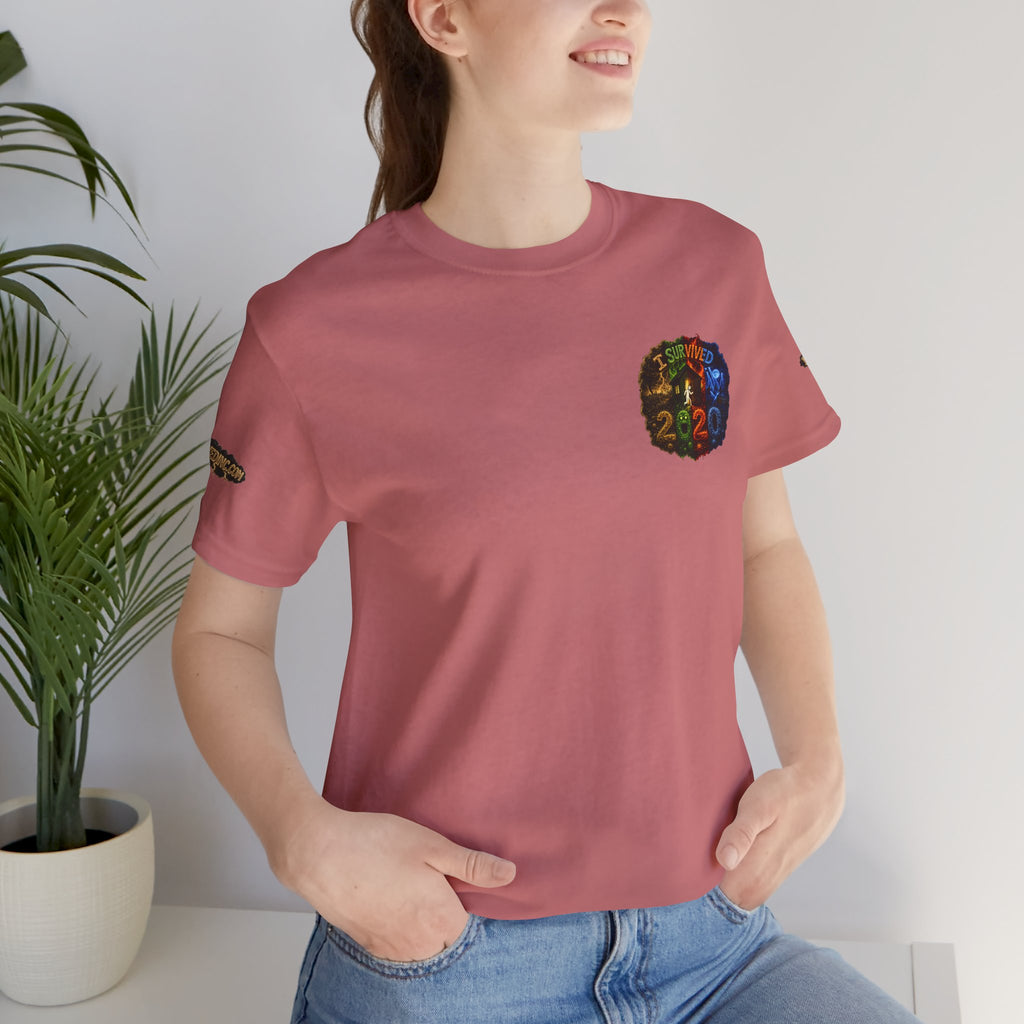 I Survived 2020 — "No Signal" Test Pattern Tee Alien Broadcast Finale Summer Premiere Unisex Jersey Short Sleeve Tee