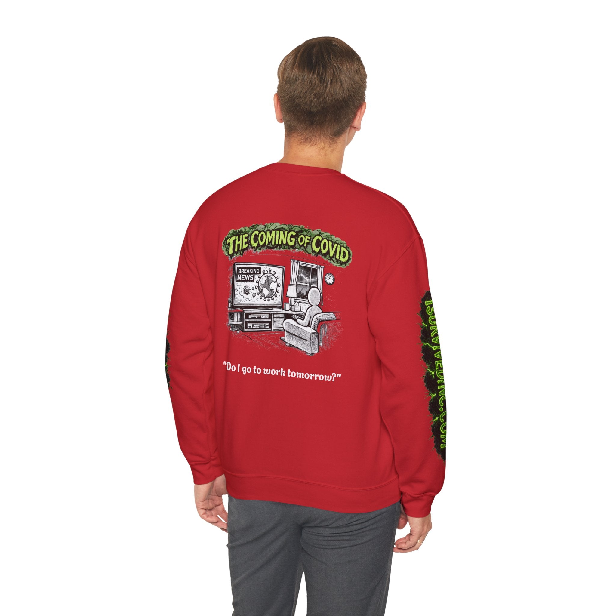 I Survived 2020 — S1:E2 "The Coming of COVID" | Pandemic Edition Unisex Heavy Blend™ Crewneck Sweatshirt