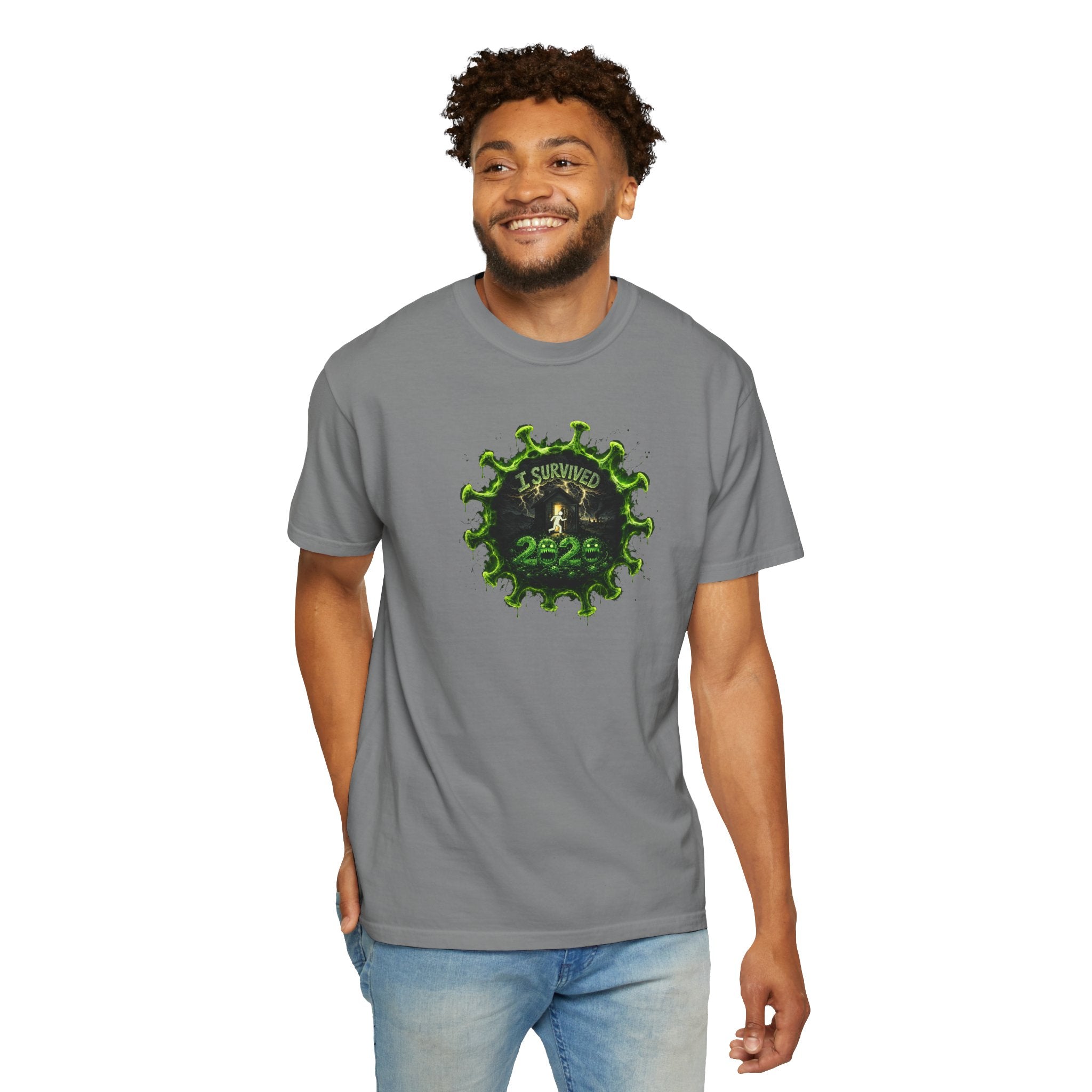 I Survived 2020 — PANDEMIC S1:E5: Director's Cut "Delivery Doomsday" Unisex Garment-Dyed T-shirt