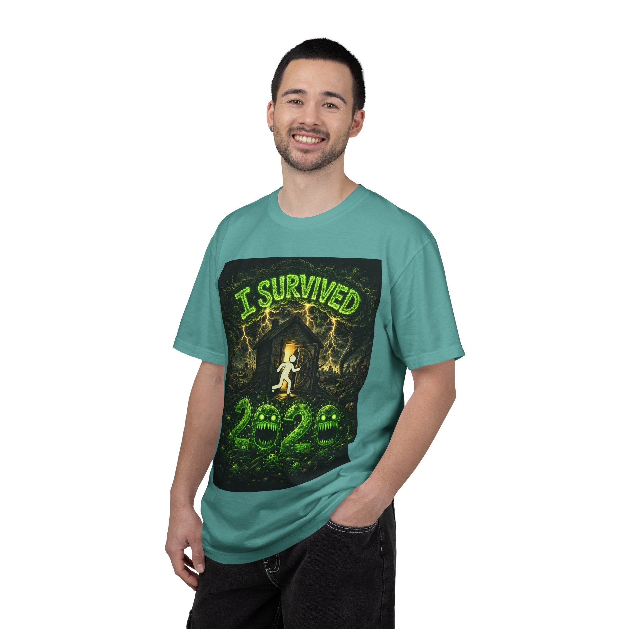 I Survived 2020 — S1:E1 "COVID-19: The Coronavirus" | Pandemic Edition Unisex Garment-Dyed T-shirt
