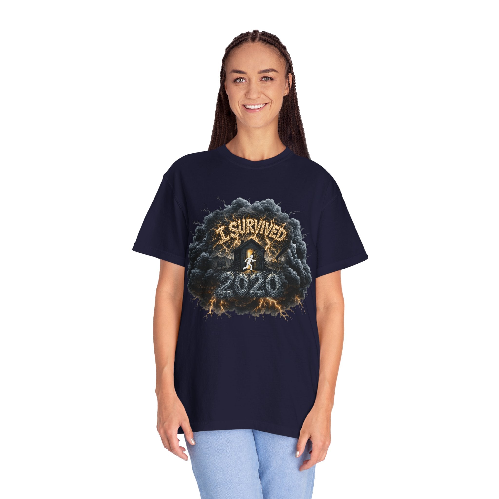 I Survived 2020 — Director's Cut Original Design Teaser Tee | Season 1 Premiere Drop Unisex Garment-Dyed T-shirt