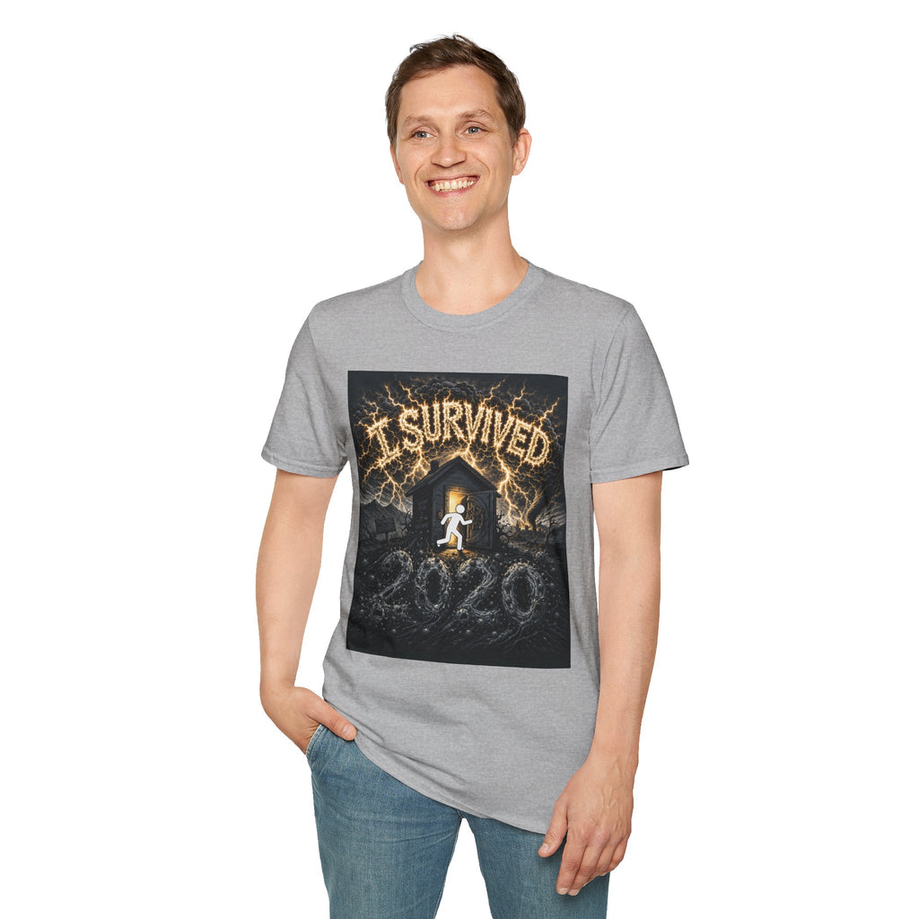 I Survived 2020 — Original Design Teaser Tee | Season 1 Premiere Drop Unisex Softstyle T-Shirt