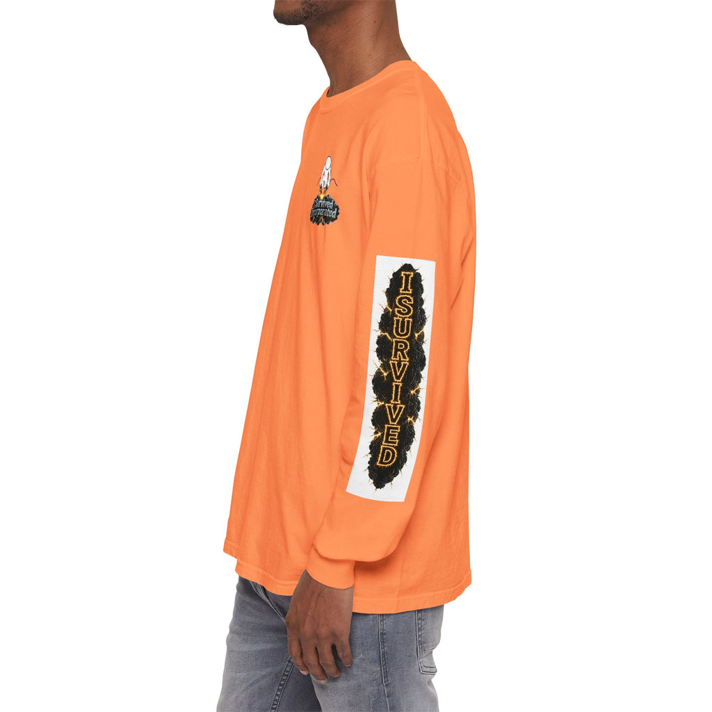 I Survived 2020 — "Please Stand By" Test Pattern Tee Special Edition Summer Premier Unisex Garment-Dyed Long Sleeve T-Shirt