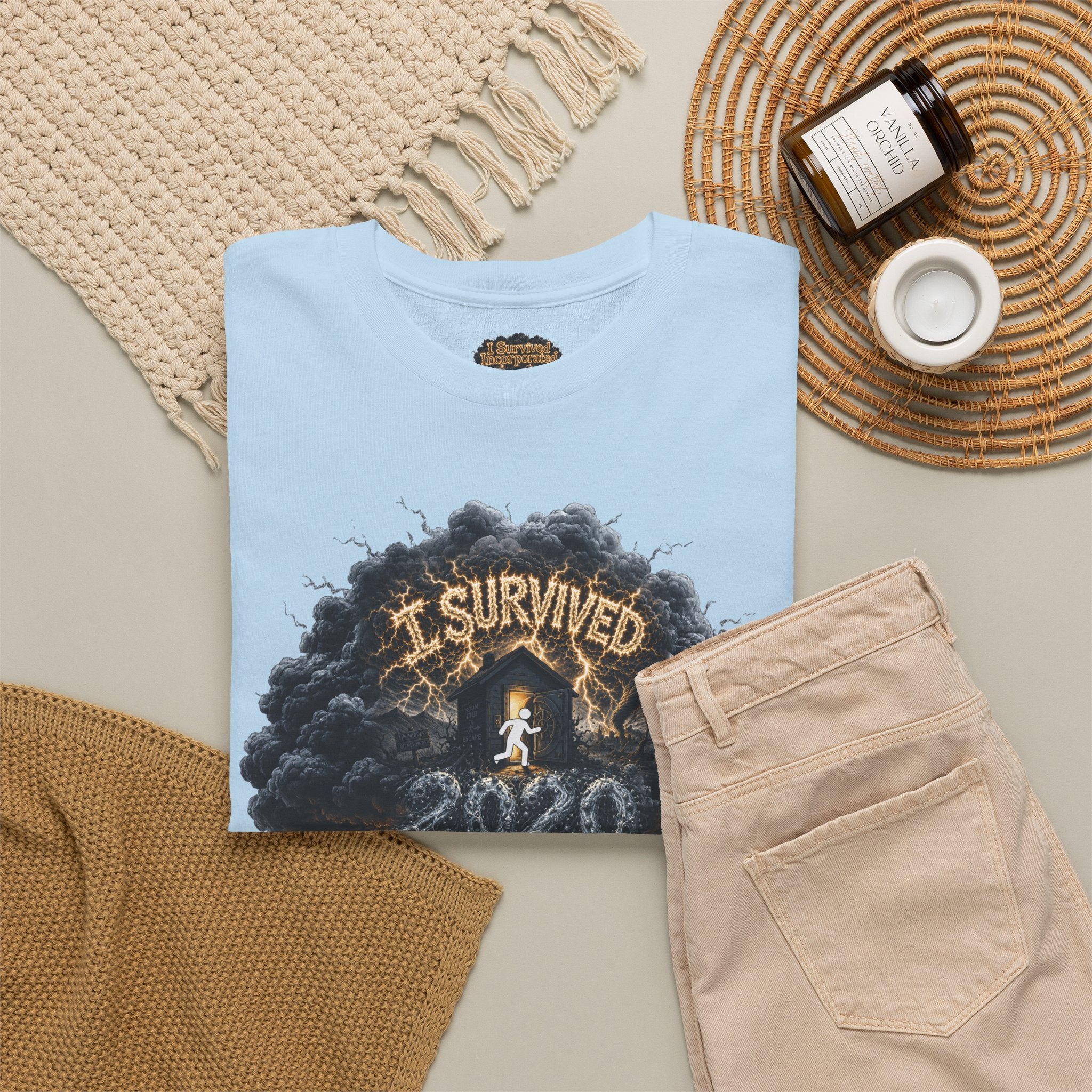 I Survived 2020 — Director's Cut Original Design Teaser Tee | Season 1 Premiere Drop Unisex Heavy Cotton Tee