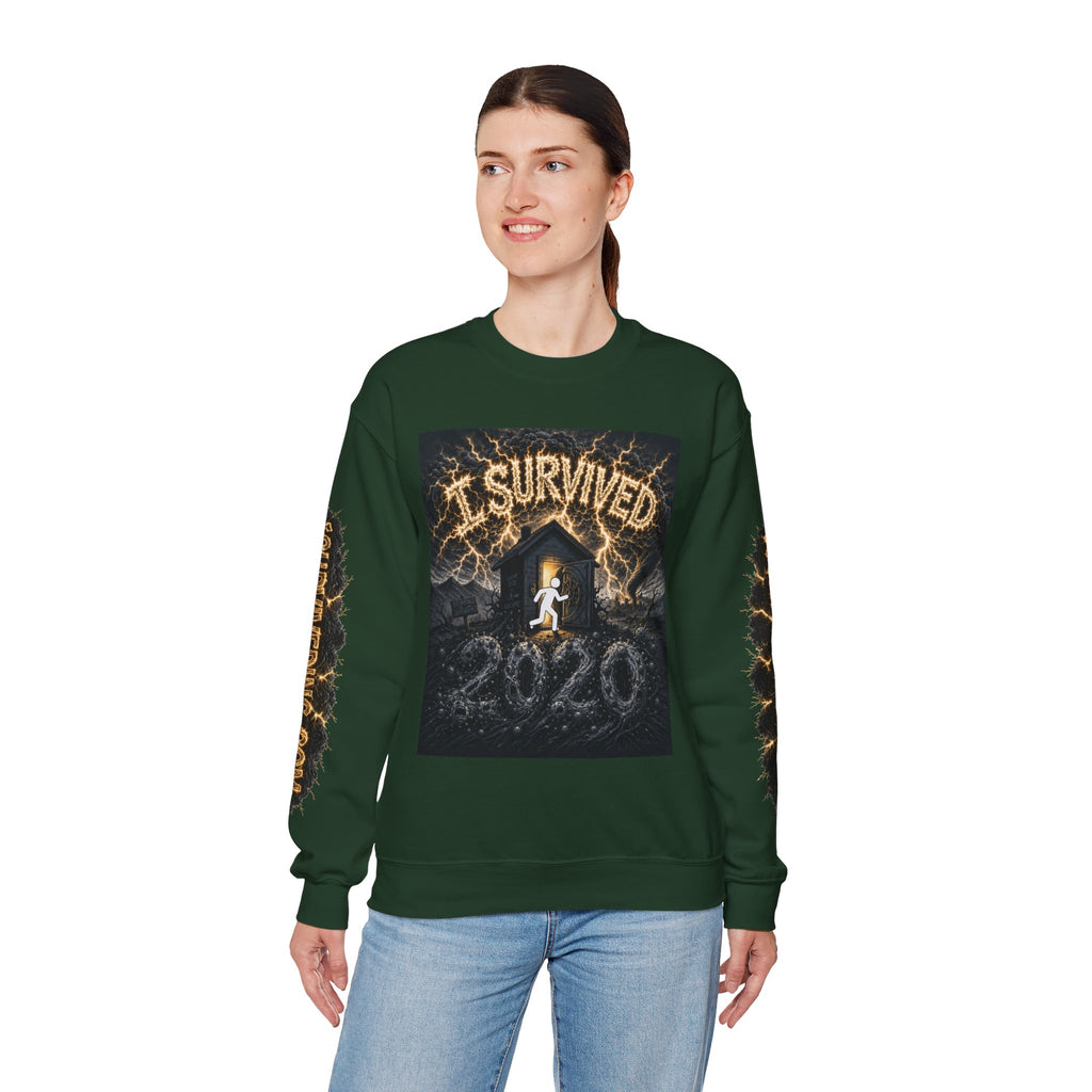 I Survived 2020 — Original PILOT Design: Special Edition Unisex Heavy Blend™ Crewneck Sweatshirt