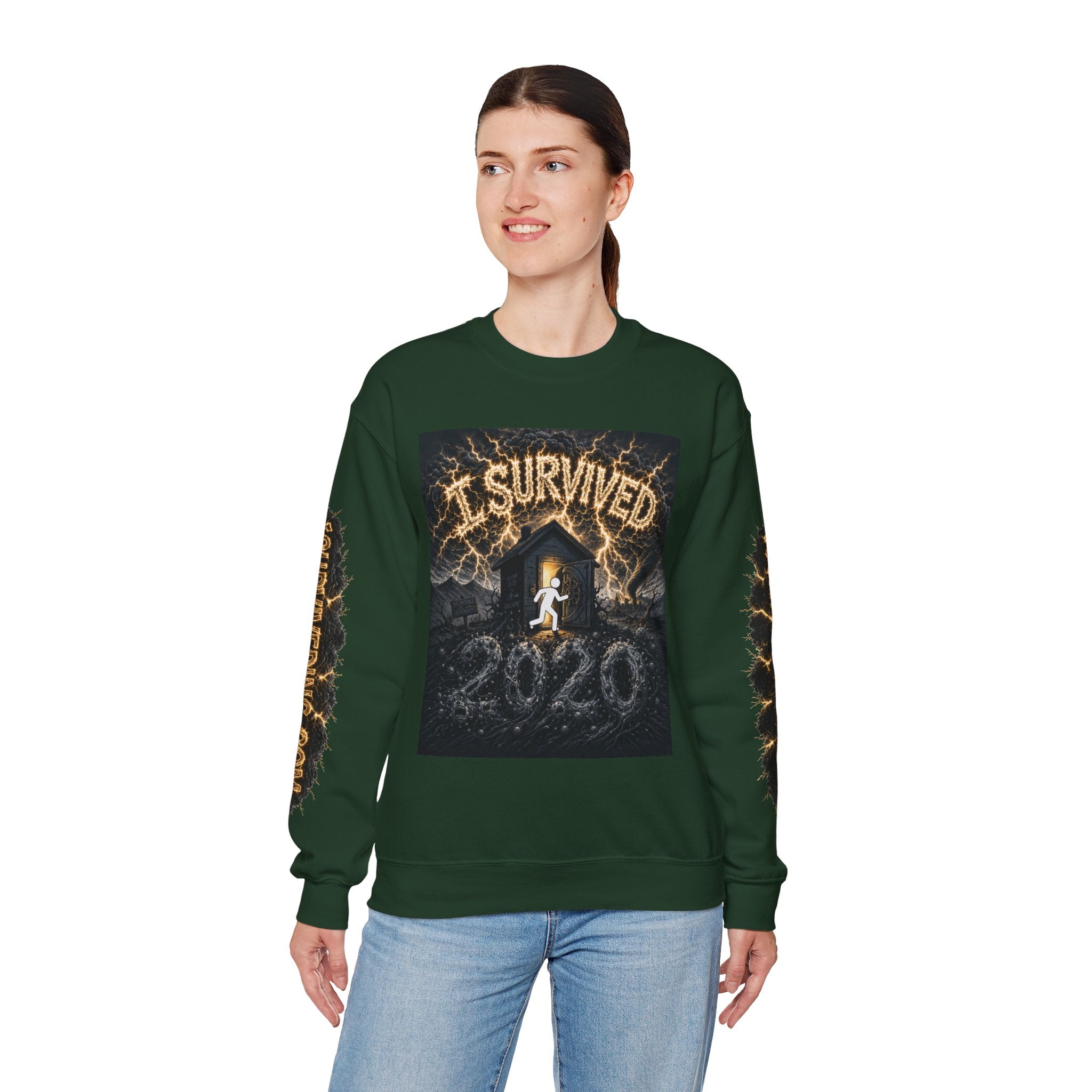 I Survived 2020 — Original PILOT Design: Special Edition Unisex Heavy Blend™ Crewneck Sweatshirt
