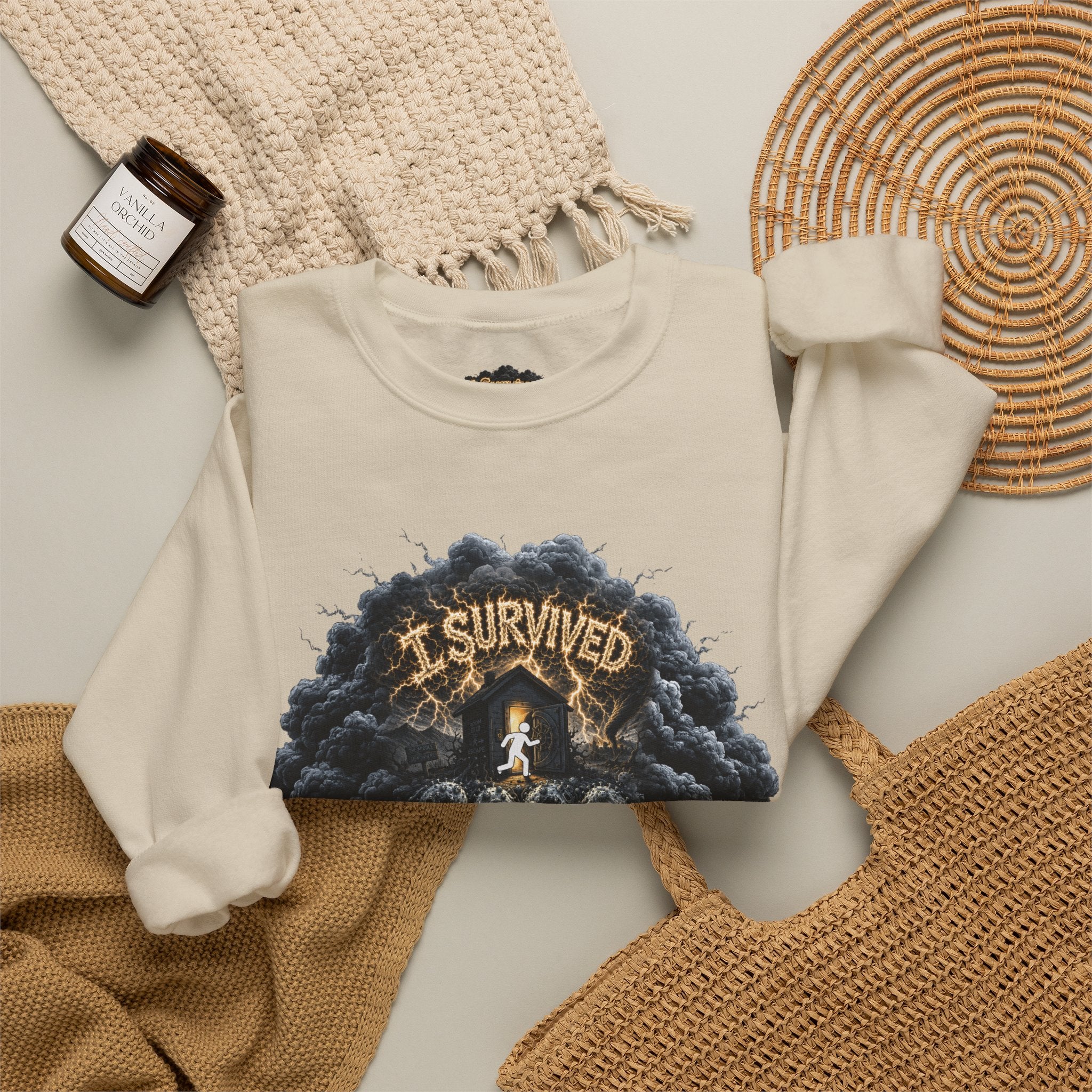 I Survived 2020 — Director's Cut Original Design Teaser Tee | Season 1 Premiere Drop Unisex Heavy Blend™ Crewneck Sweatshirt (SPECIAL EDITION)