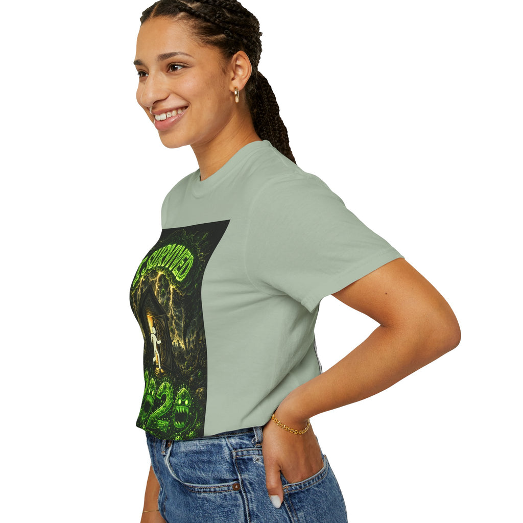 Sobreviví al 2020 — T1:E5 "Apocalipsis de Entregas" | Camiseta unisex teñida de edición Pandemia