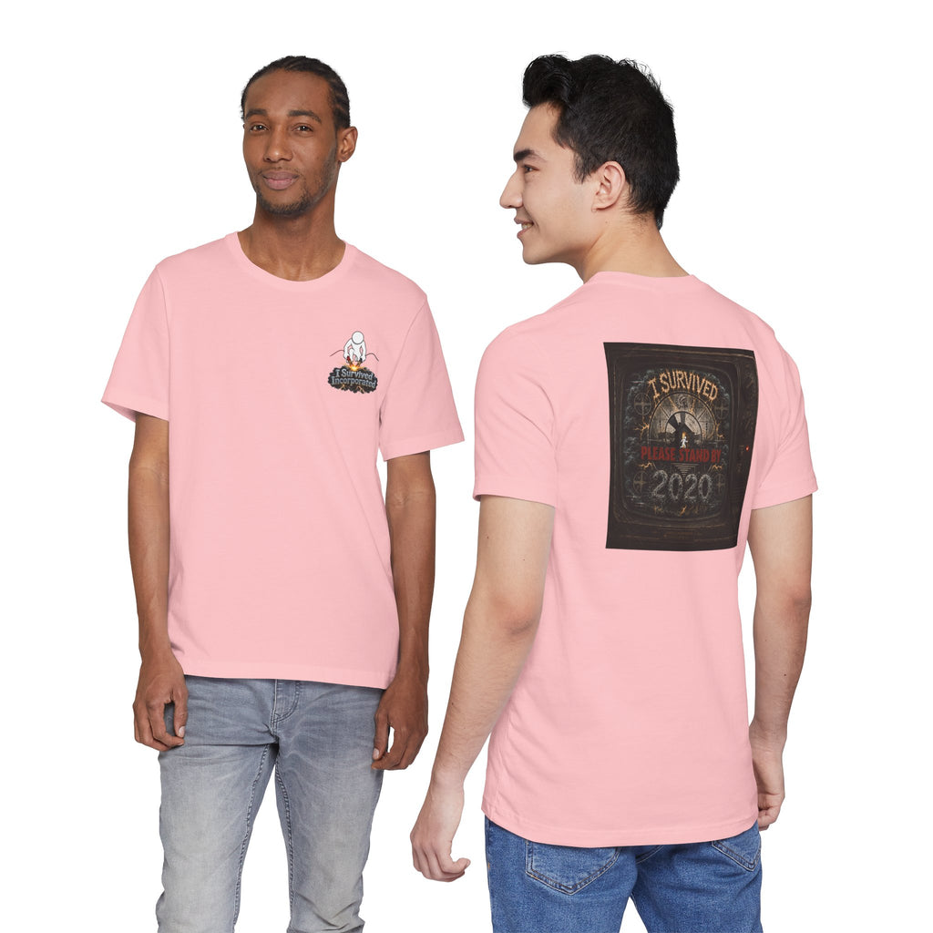 I Survived 2020 — "Please Stand By" Test Pattern Tee Summer Premier Unisex Jersey Short Sleeve Tee