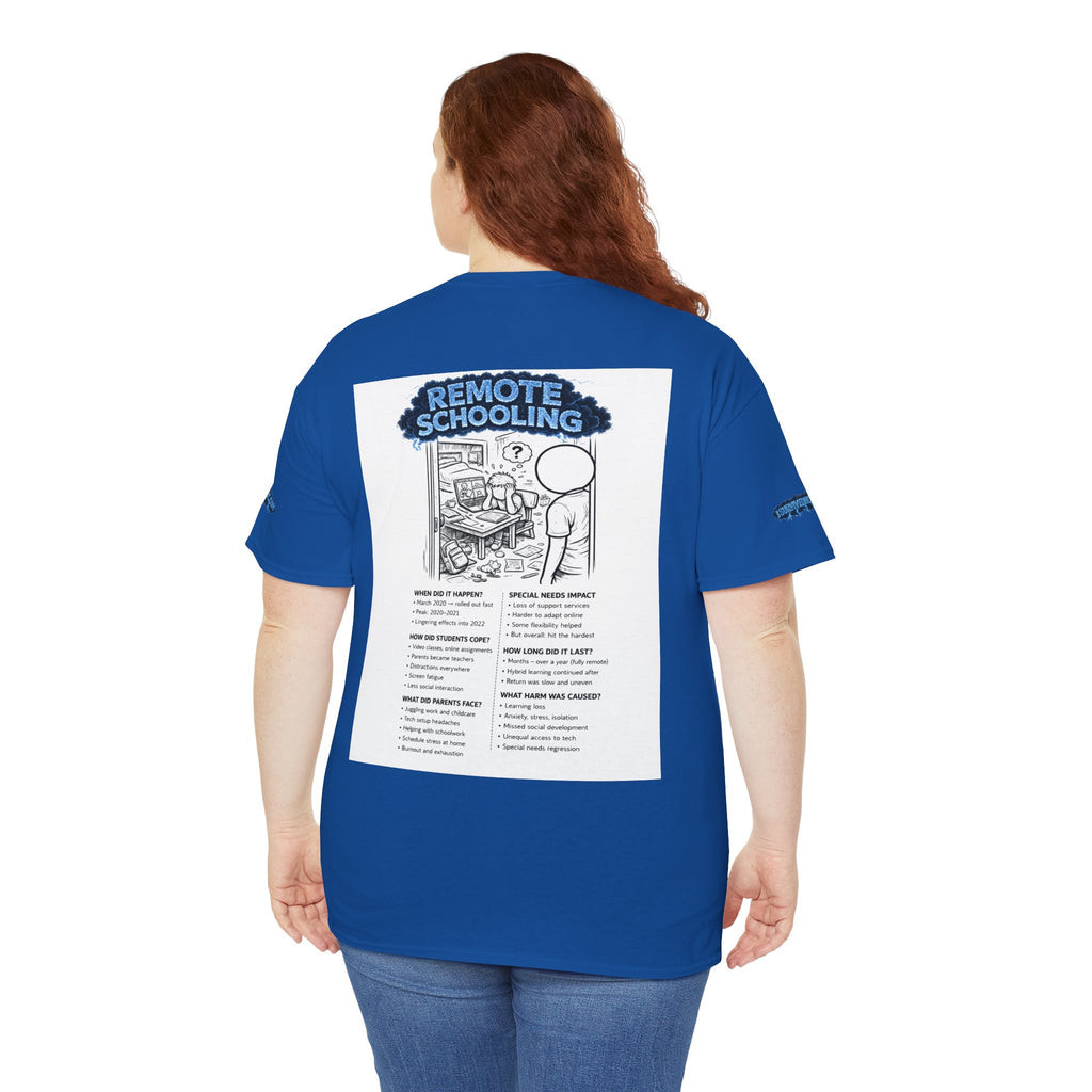 I Survived 2020 — S3:E3 "Remote Schooling" | Lockdown Edition Documentary Unisex Heavy Cotton Tee (SPECIAL EDITION)
