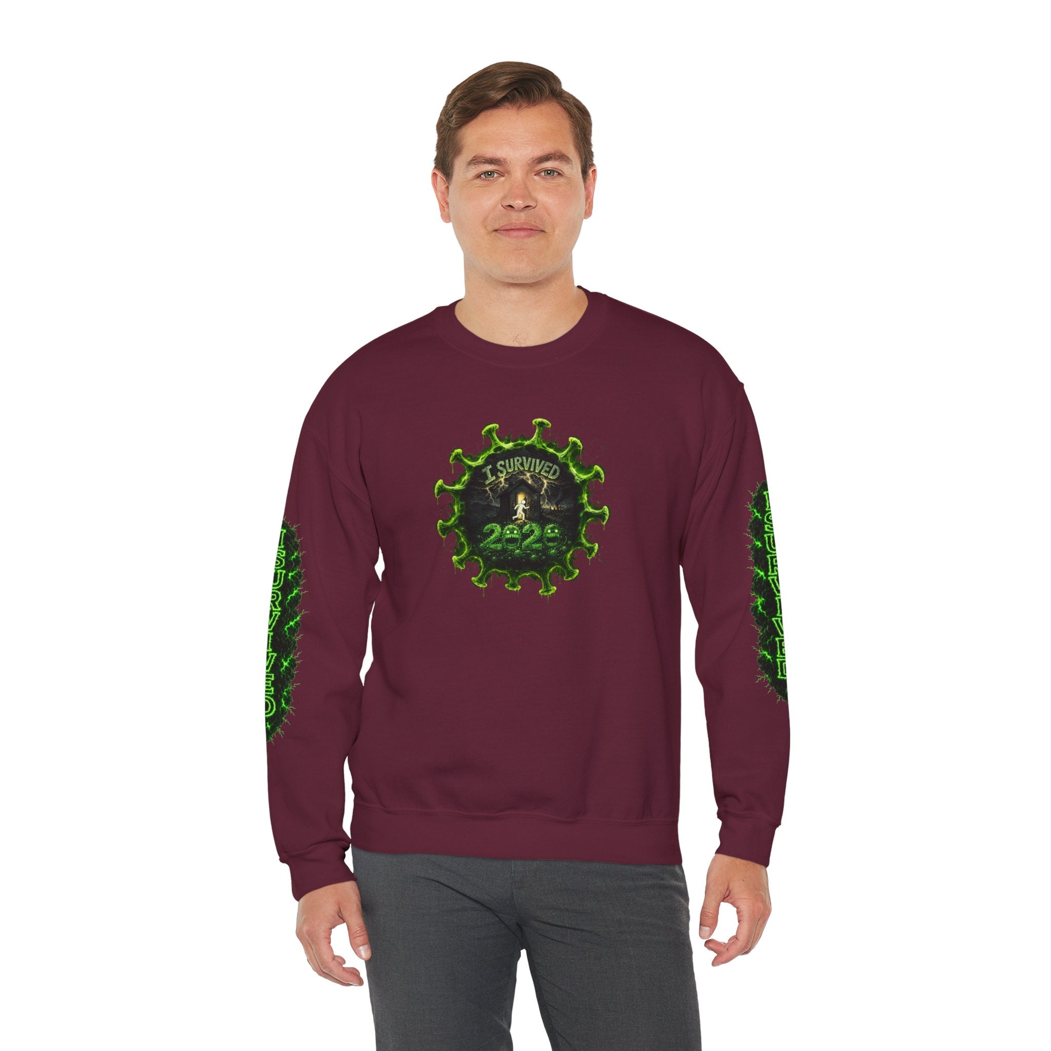 I Survived 2020 — PANDEMIC S1:E1: Director's Cut "COVID-19: The Coronavirus" Unisex Heavy Blend™ Crewneck Sweatshirt