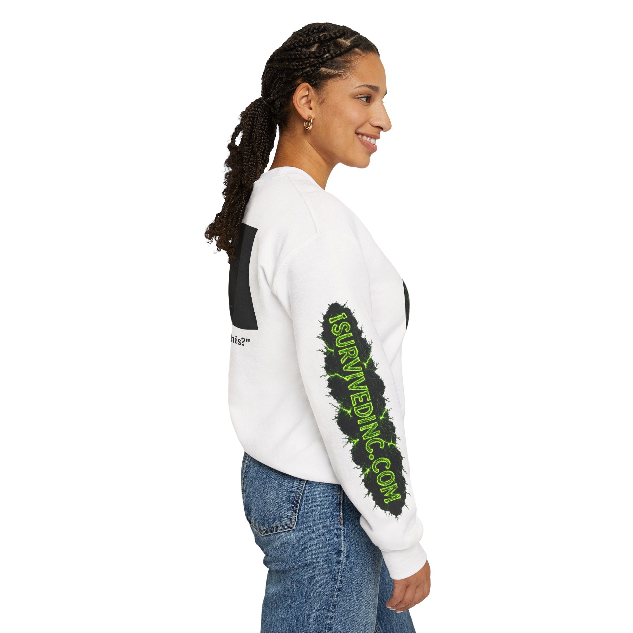 I Survived 2020 — S1:E3 "The Jab!" | Pandemic Edition Unisex Heavy Blend™ Crewneck Sweatshirt