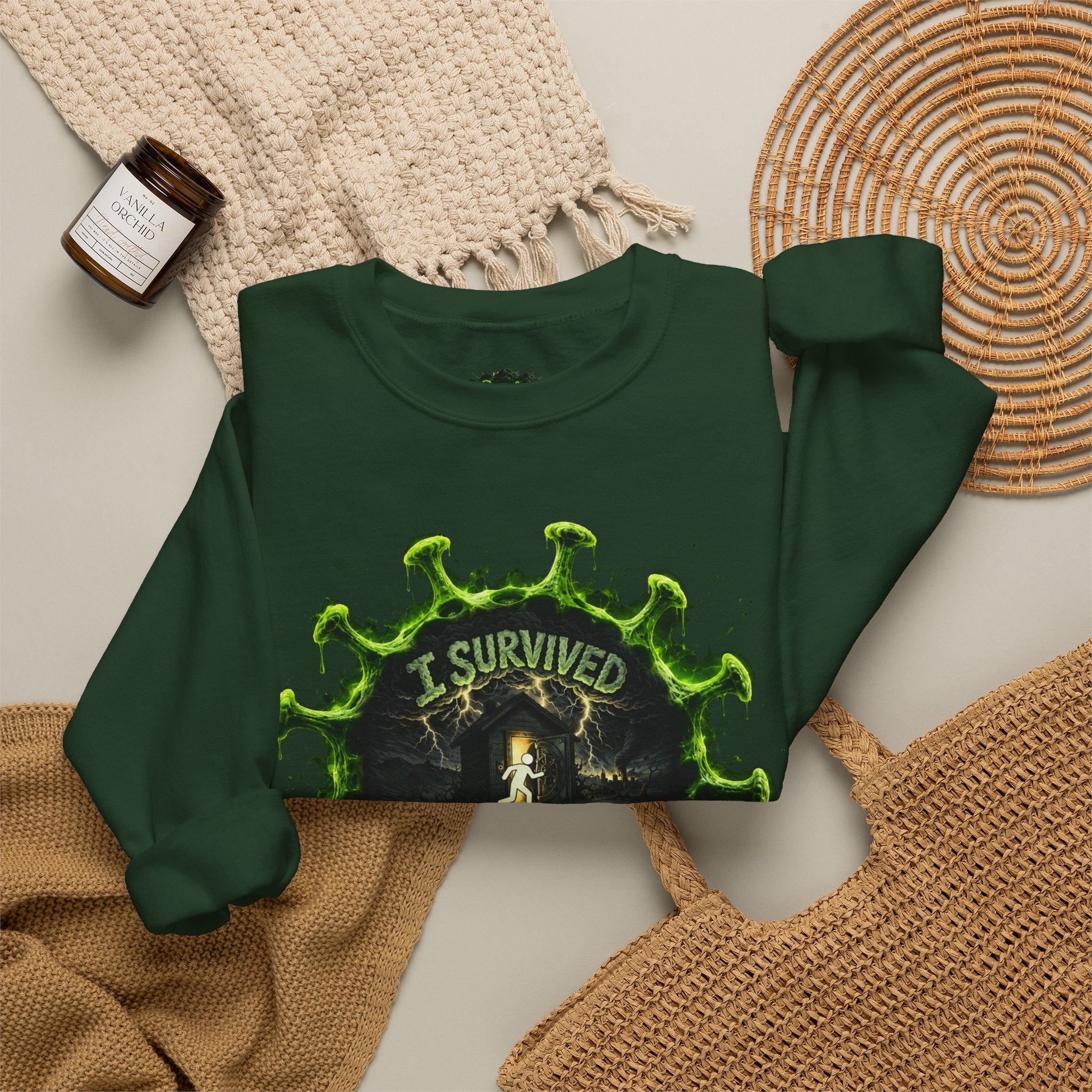 I Survived 2020 — Director's Cut S1:E1 "COVID-19: The Coronavirus" | Pandemic Edition Unisex Heavy Blend™ Crewneck Sweatshirt