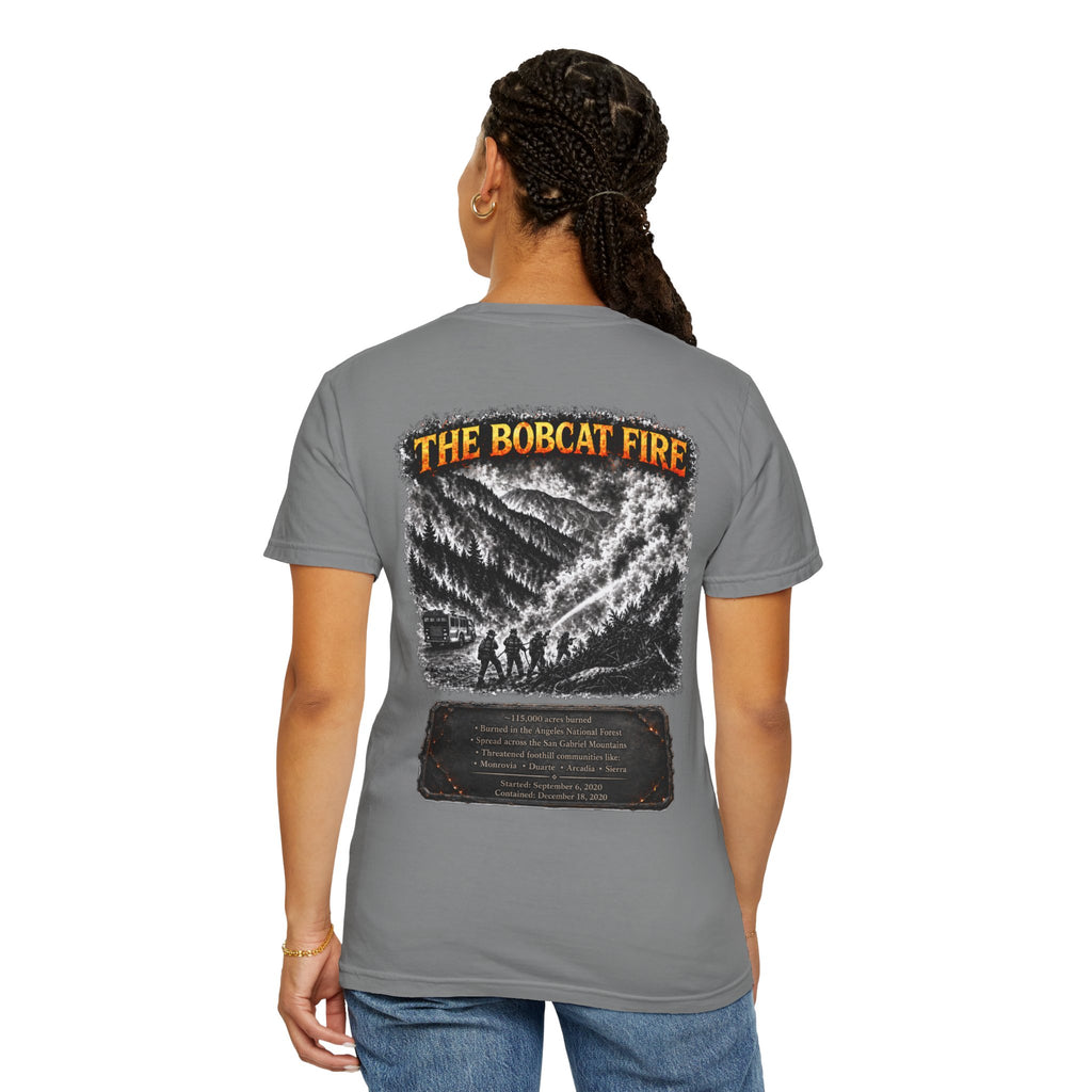 I Survived 2020 — Director's Cut S2:E2 "The Bobcat Fire" | Wildfire Edition Memorial Unisex Garment-Dyed T-shirt