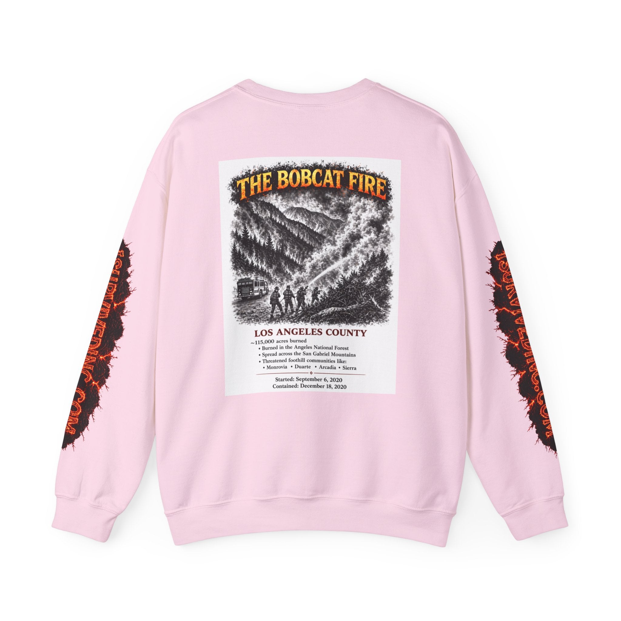 I Survived 2020 — S2:E2 "The Bobcat Fire" | Wildfire Edition Memorial Unisex Heavy Blend™ Crewneck Sweatshirt