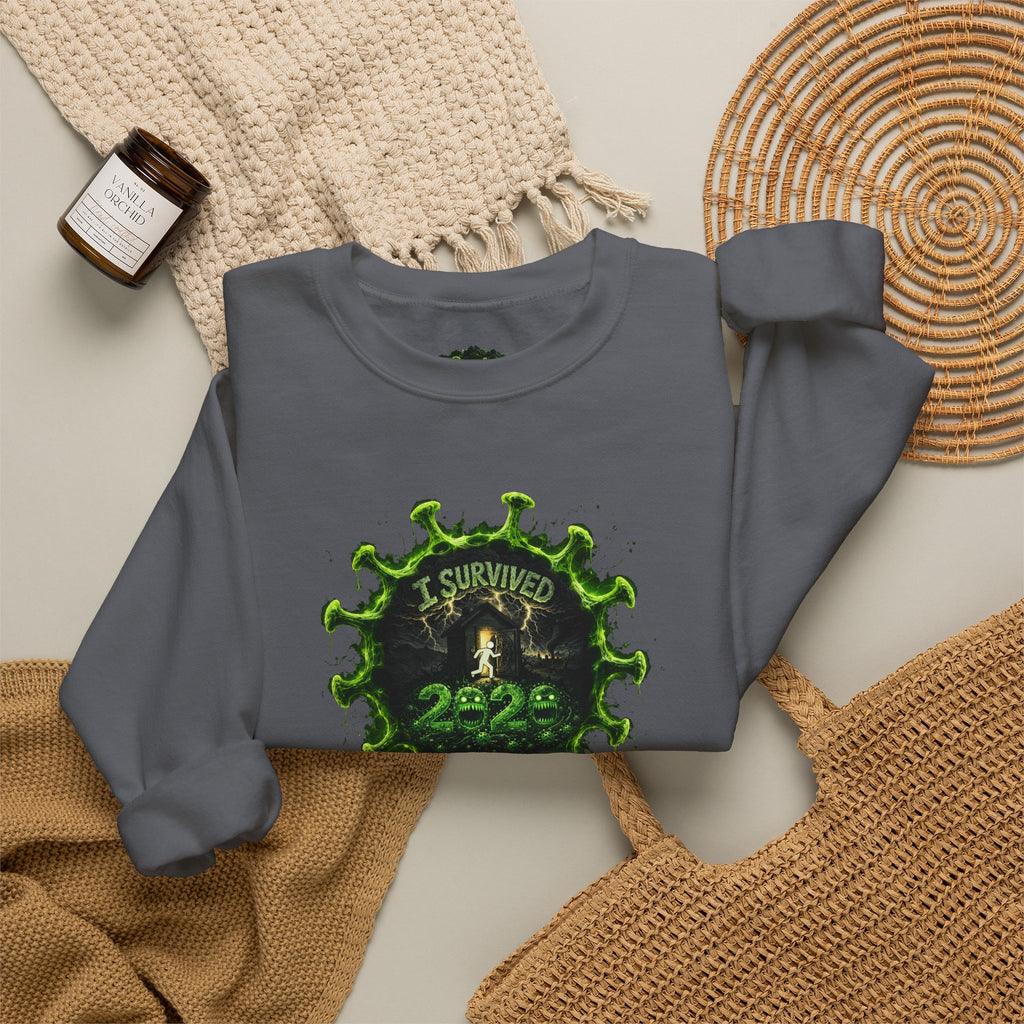 I Survived 2020 — PANDEMIC S1:E1: Director's Cut "COVID-19: The Coronavirus" Unisex Heavy Blend™ Crewneck Sweatshirt
