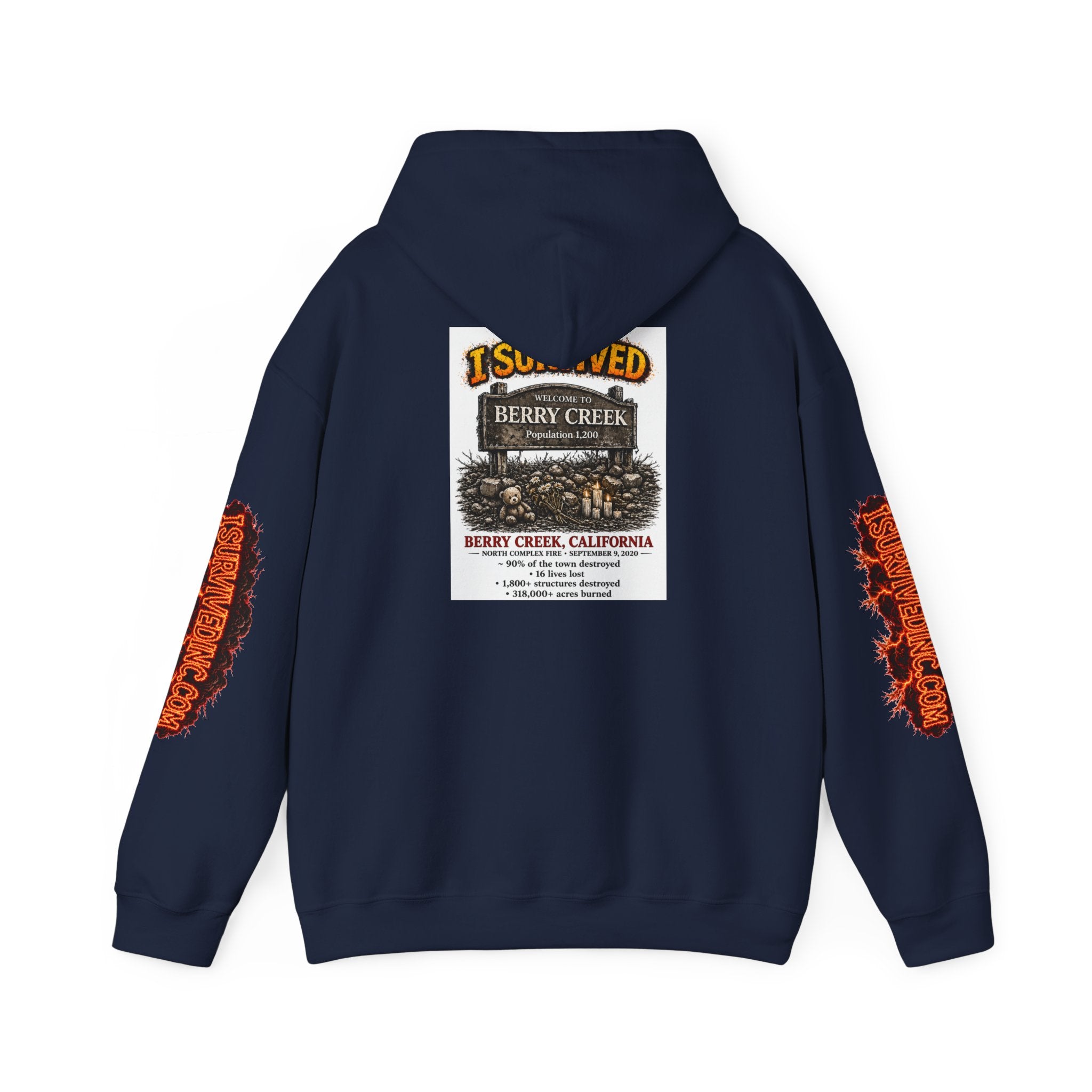 I Survived 2020 — S2:E1 "Berry Creek" | Wildfire Edition Memorial Hoodie Sweatshirt
