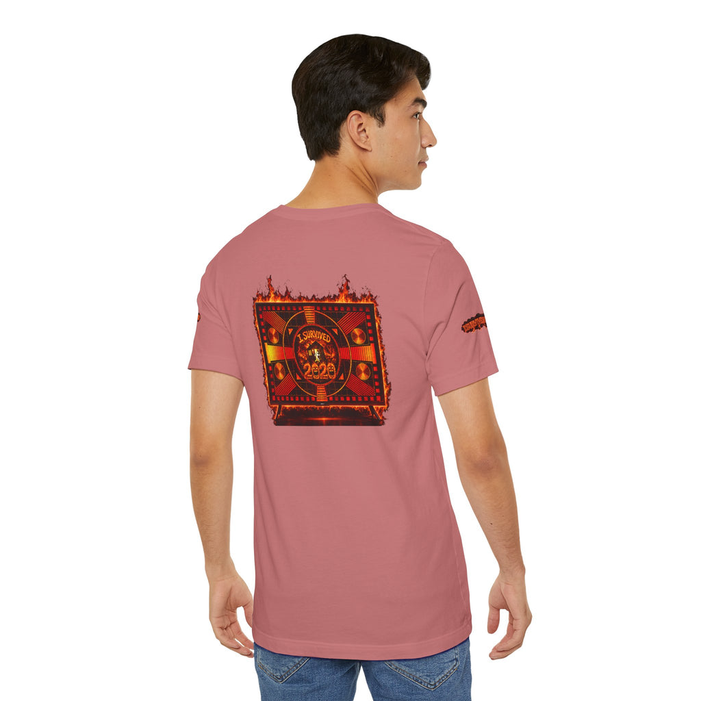 I Survived 2020 — "Please Stand By" Test Pattern Tee Wildfire Signal Special Edition Summer Premiere Unisex Jersey Short Sleeve Tee