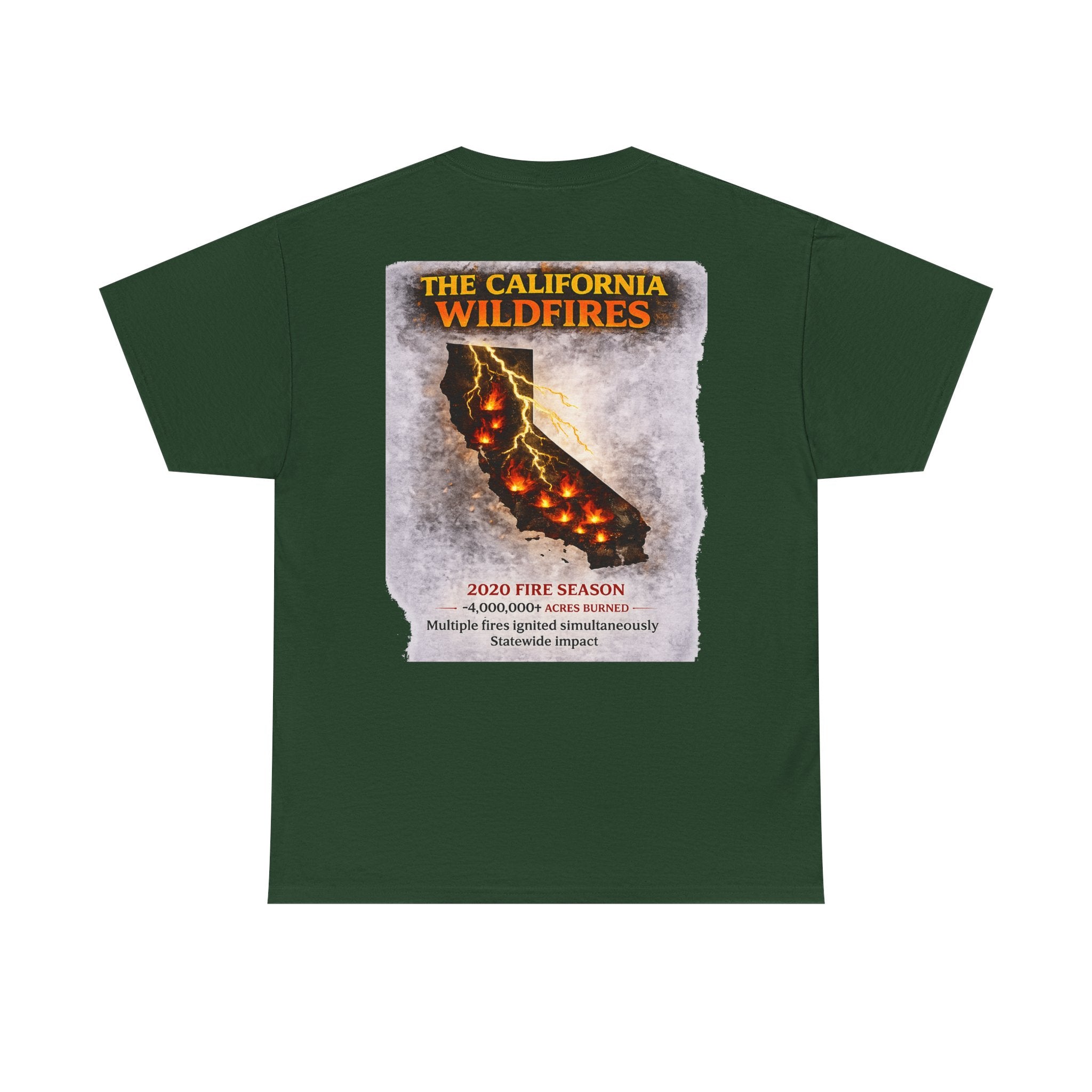 I Survived 2020 — WILDFIRES S2:E3: Director's Cut "The California Wildfires" Memorial Unisex Heavy Cotton Tee