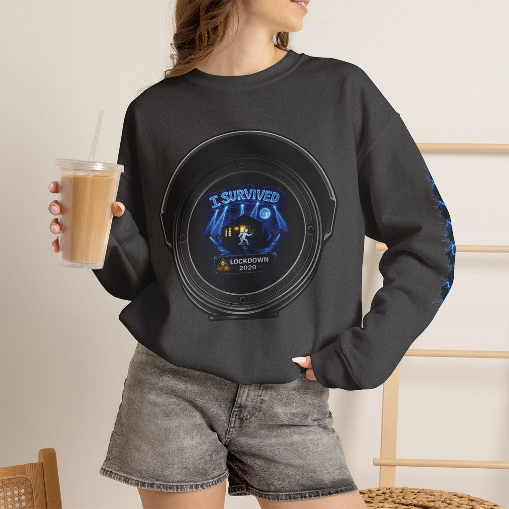 I Survived 2020 — Director's Cut S3:E4 "Working From Home" | Mid-Season Finale Pt. 1 | Lockdown Edition Documentary Unisex Heavy Blend™ Crewneck Sweatshirt
