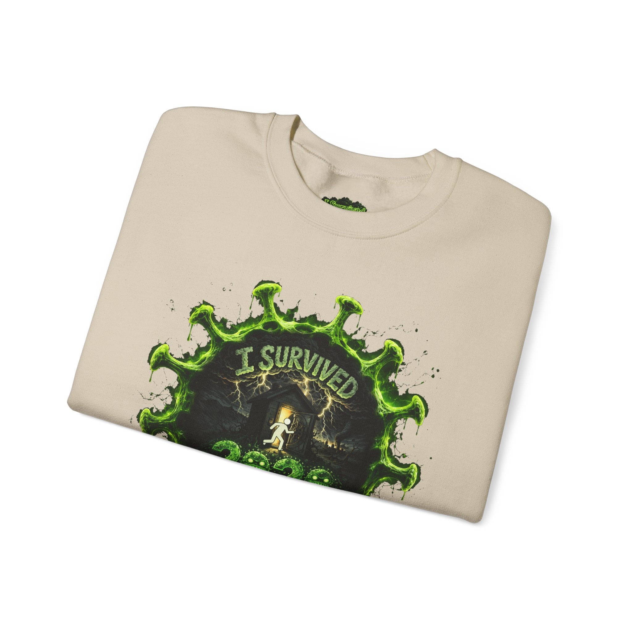 I Survived 2020 — Director's Cut S1:E1 "COVID-19: The Coronavirus" | Pandemic Edition Unisex Heavy Blend™ Crewneck Sweatshirt