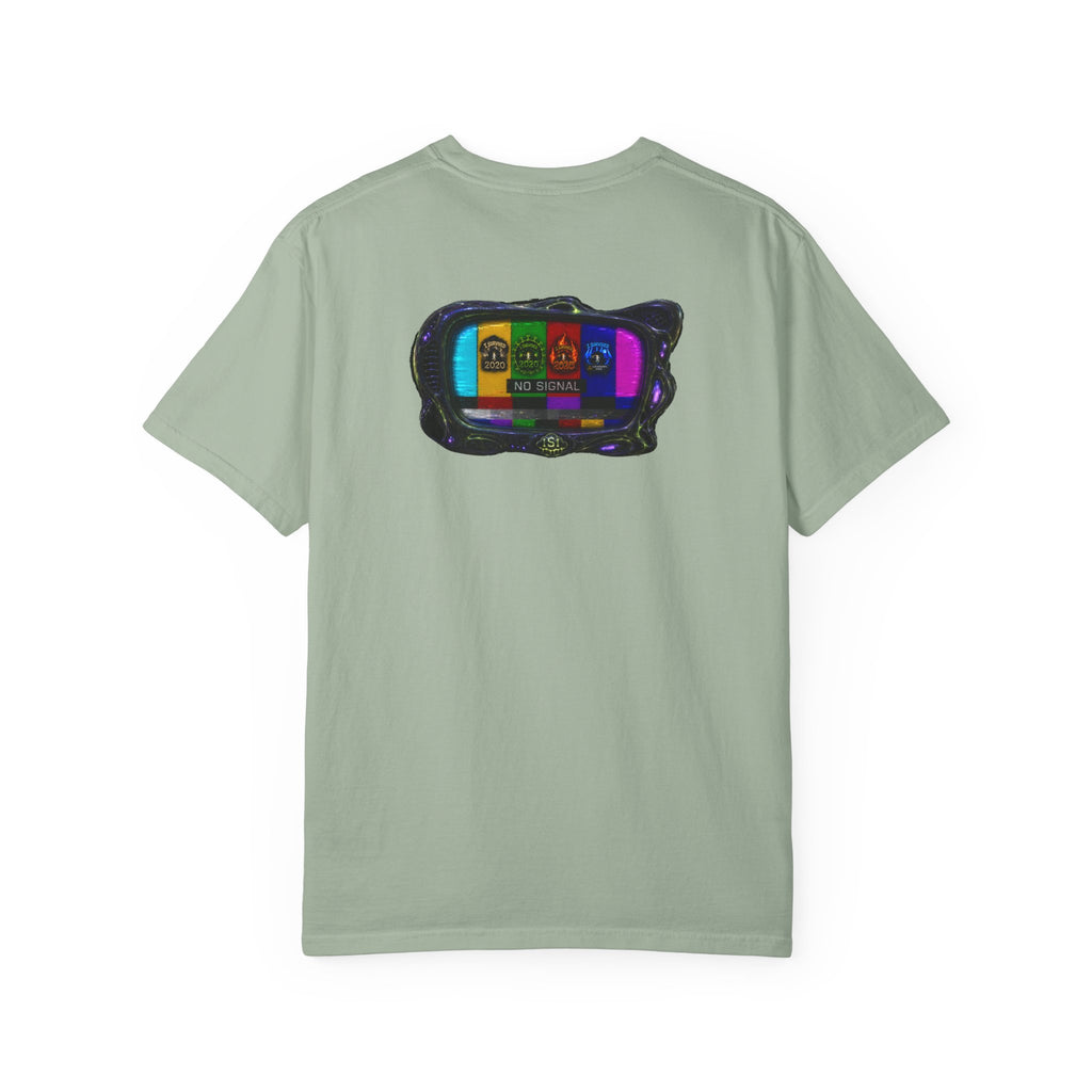 I Survived 2020 — "No Signal" Test Pattern Tee Alien Broadcast Finale Summer Premiere Unisex Garment-Dyed T-shirt