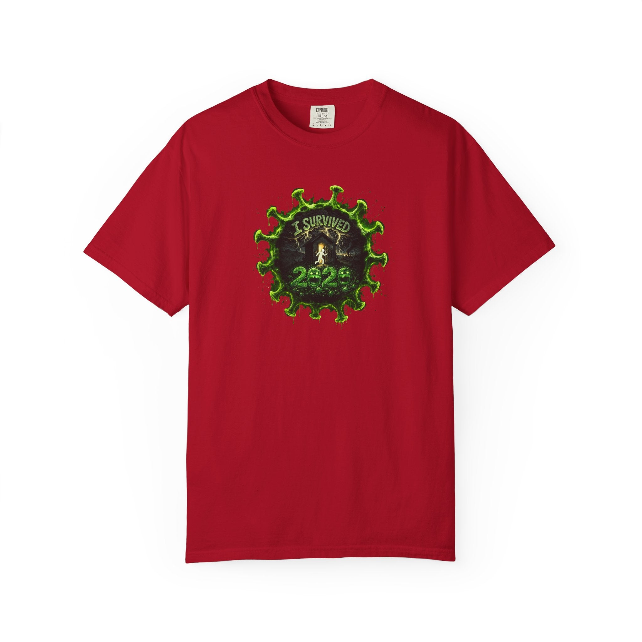I Survived 2020 — PANDEMIC S1:E3: Director's Cut "The Jab!" Unisex Garment-Dyed T-shirt
