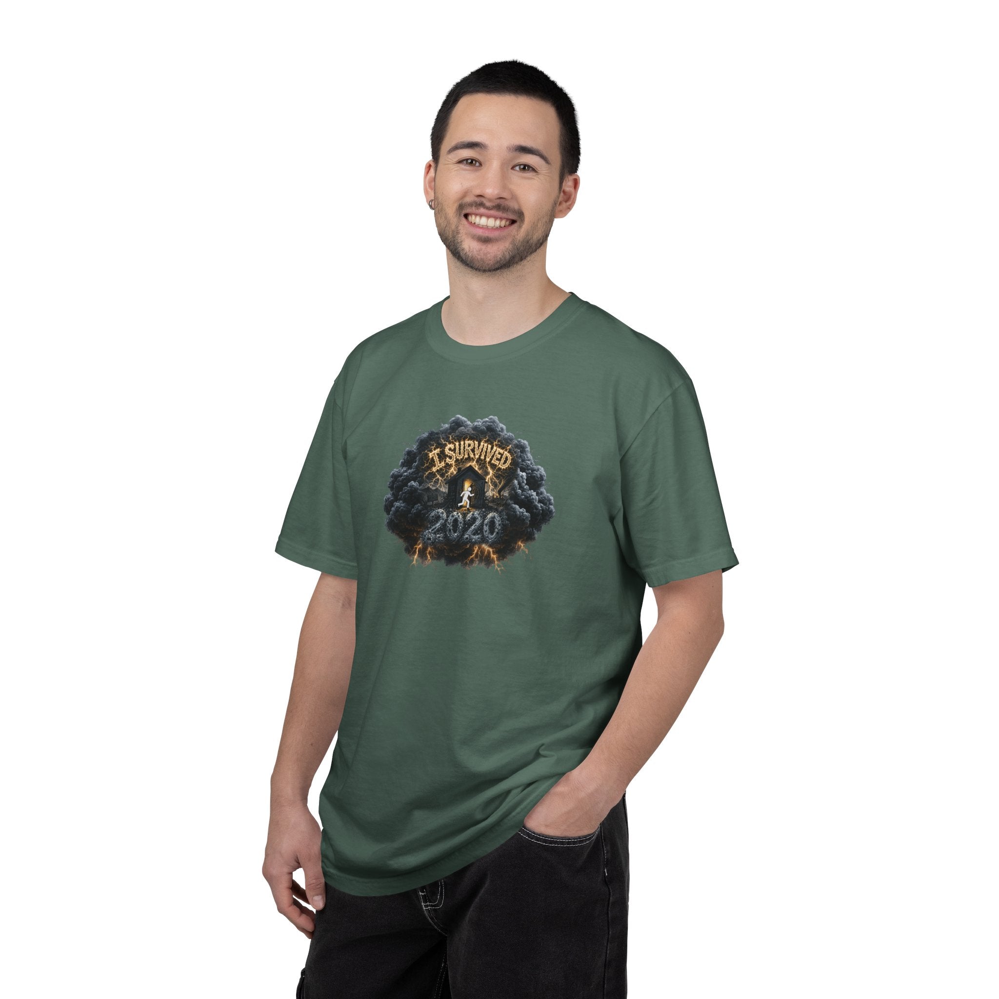 I Survived 2020 — Original PILOT Design: Director's Cut Unisex Garment-Dyed T-shirt