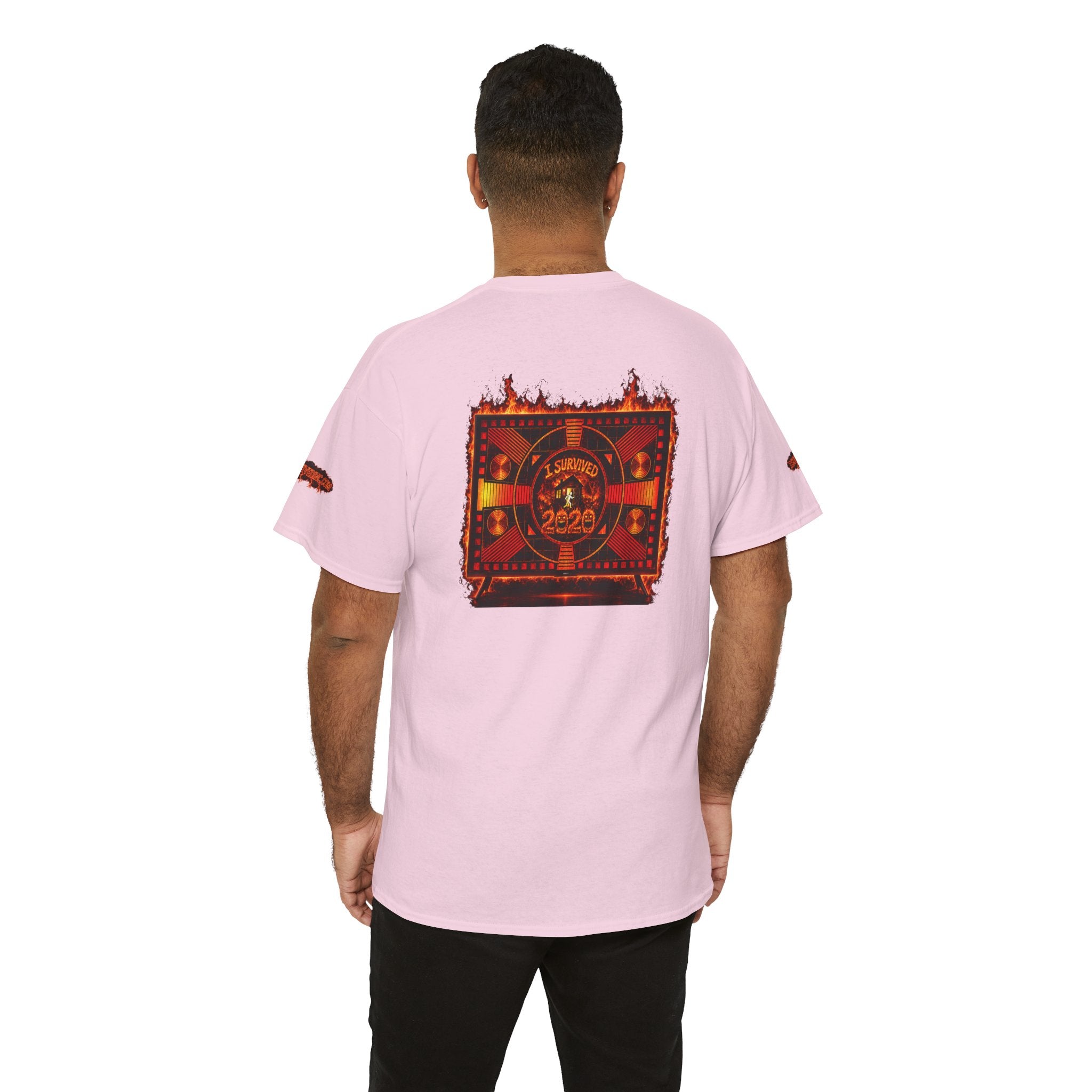 I Survived 2020 — "Please Stand By" Test Pattern Tee Wildfire Signal Special Edition Summer Premiere Unisex Heavy Cotton Tee