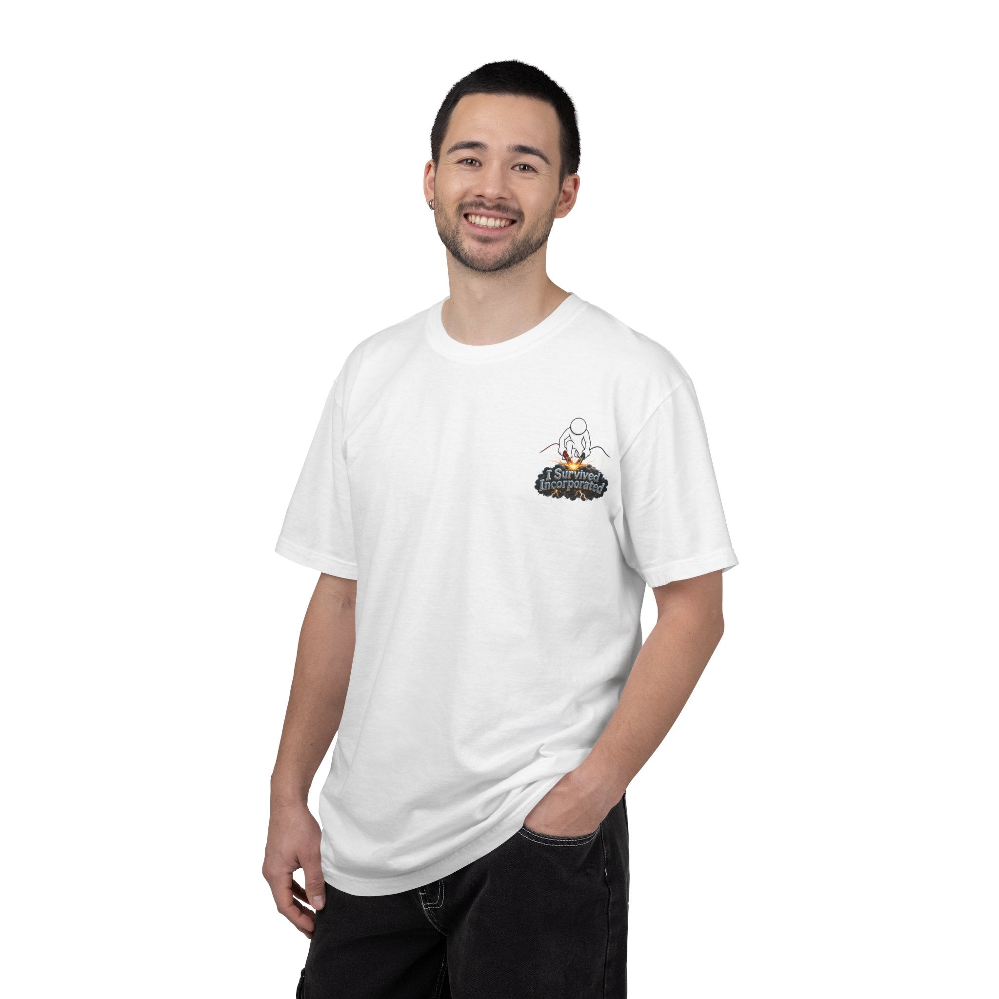 I Survived 2020 — "Please Stand By" Test Pattern Tee Summer Premier Unisex Garment-Dyed T-shirt