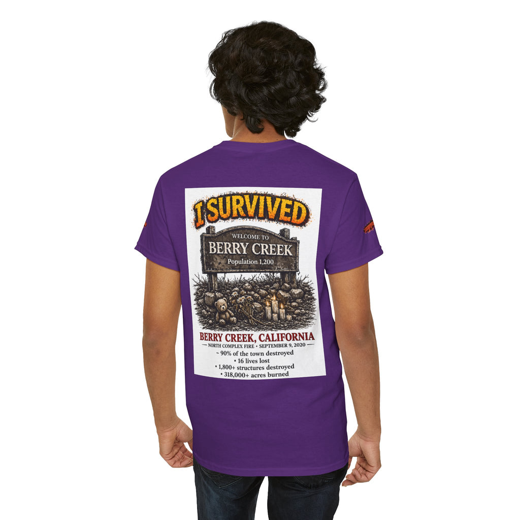 I Survived 2020 — S2:E1 "Berry Creek" | Wildfire Edition Memorial Unisex Heavy Cotton Tee (SPECIAL EDITION)