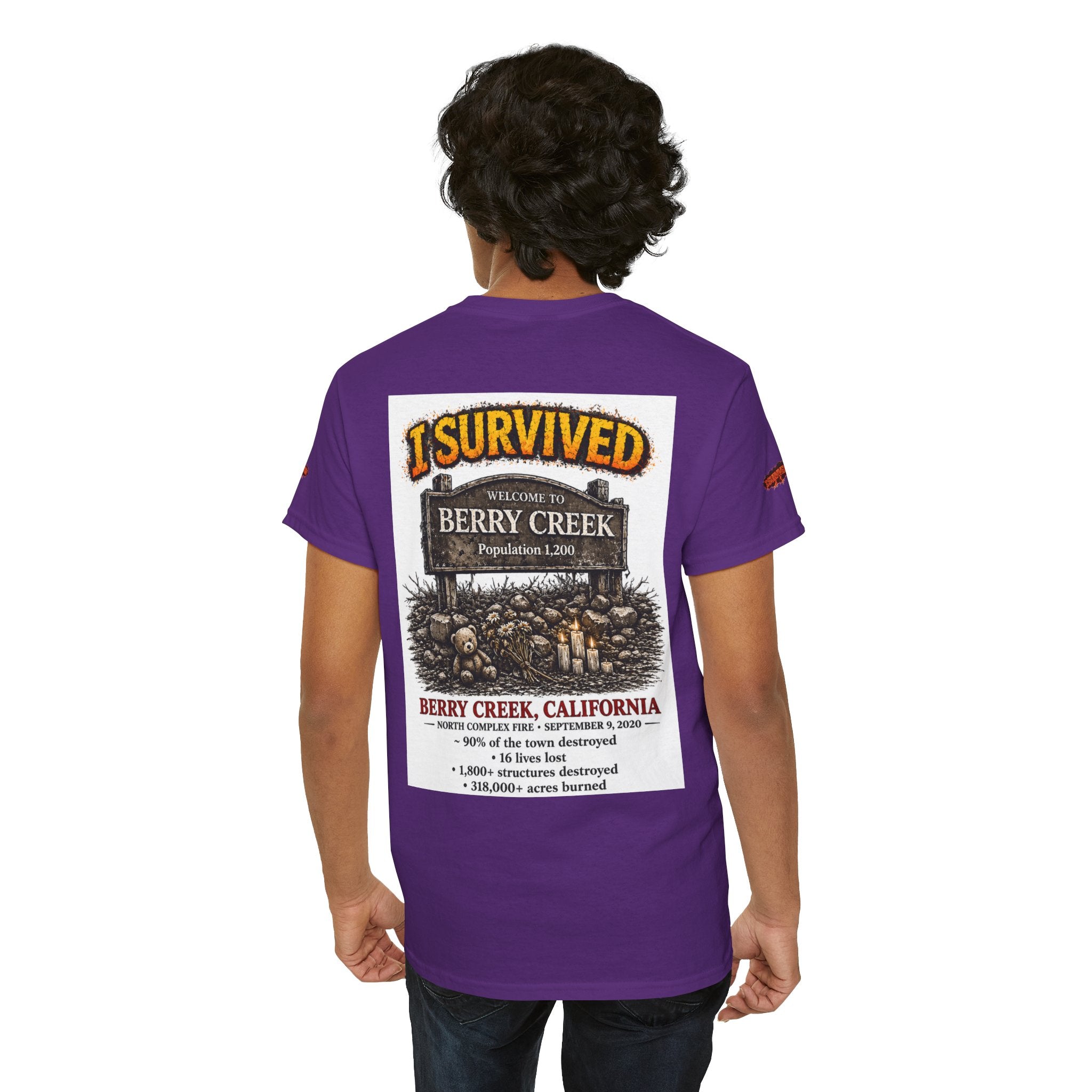 I Survived 2020 — S2:E1 "Berry Creek" | Wildfire Edition Memorial Unisex Heavy Cotton Tee (SPECIAL EDITION)