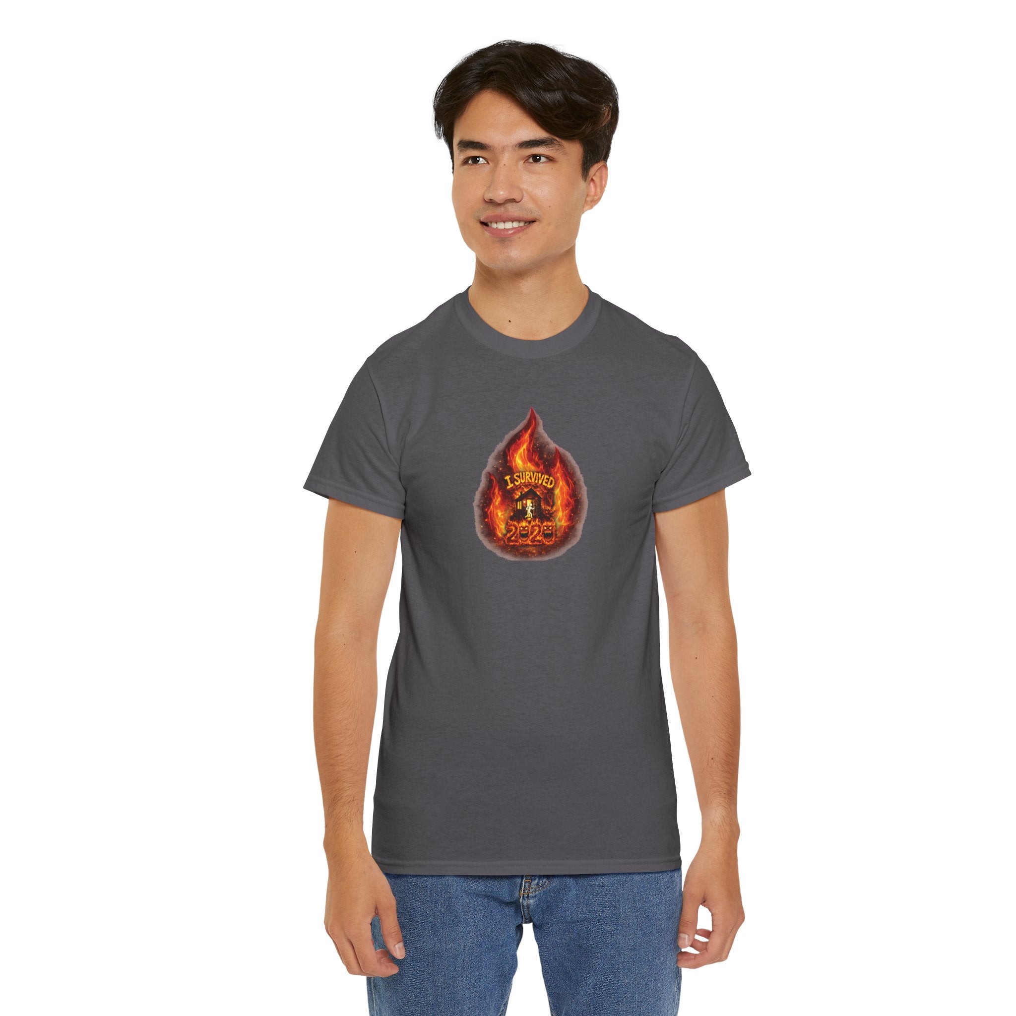 I Survived 2020 — WILDFIRES S2:E3: Director's Cut "The California Wildfires" Memorial Unisex Heavy Cotton Tee