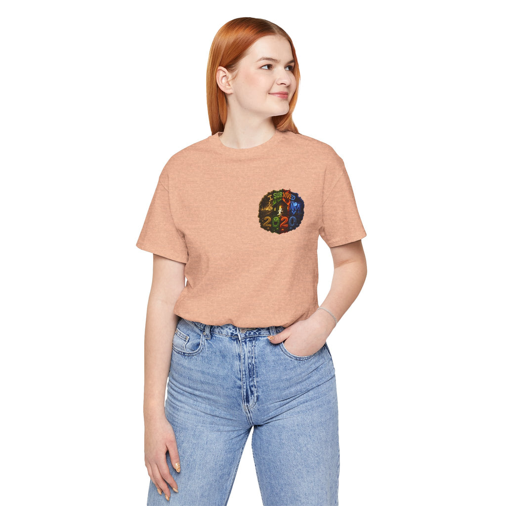 I Survived 2020 — "No Signal" Test Pattern Tee Alien Broadcast Finale Summer Premiere Unisex Jersey Short Sleeve Tee